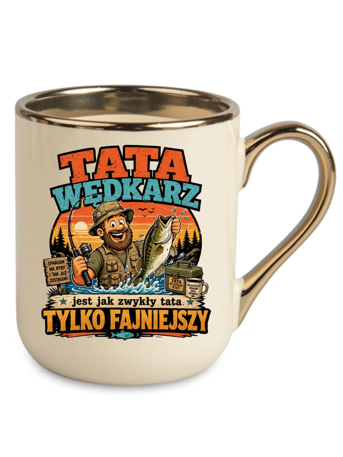 Kubek elegant dla taty wędkarza - Tata wędkarz DT06