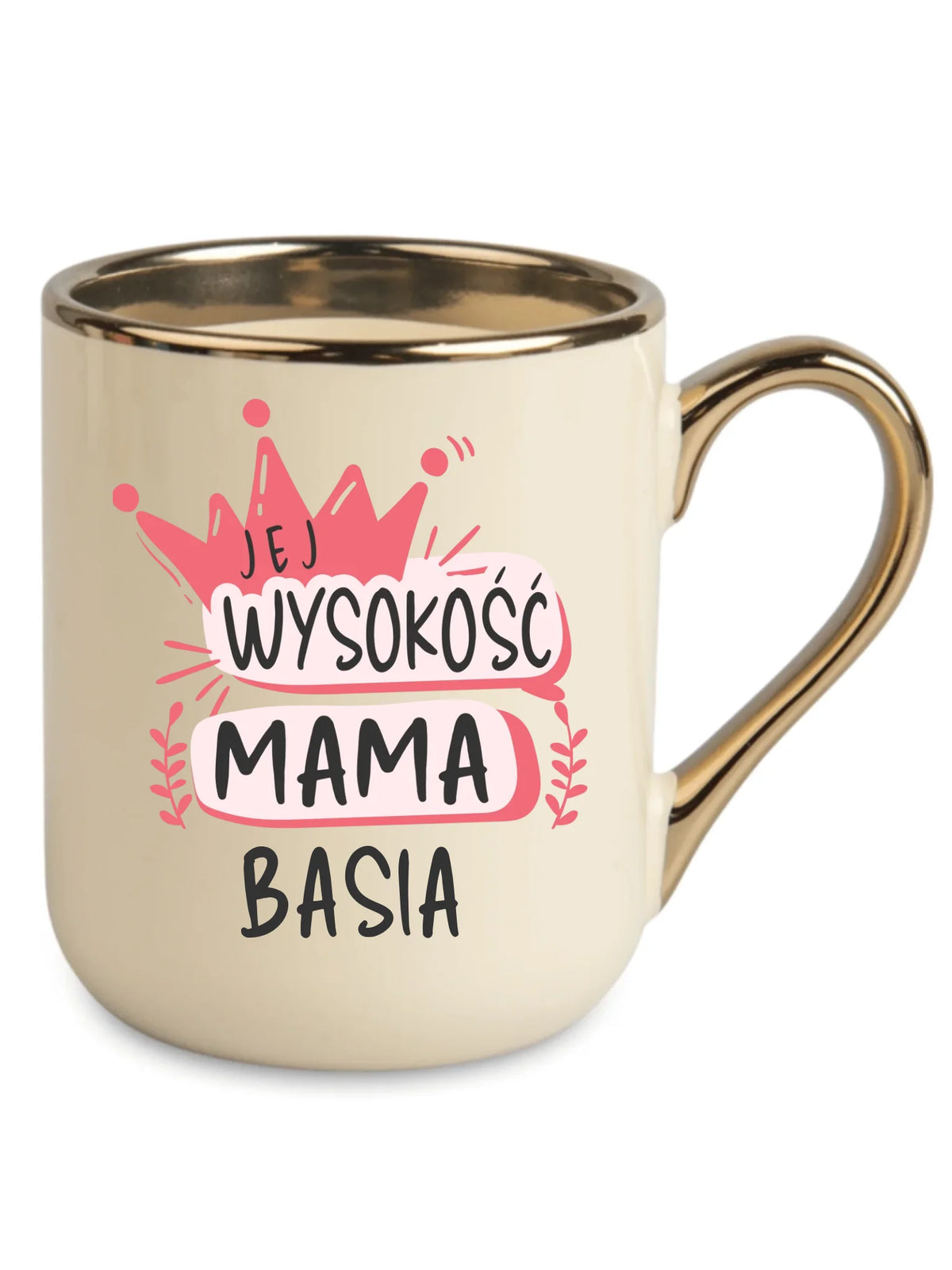 Kubek elegant dla mamy - Jej Wysokość Mama - personalizowany DM16