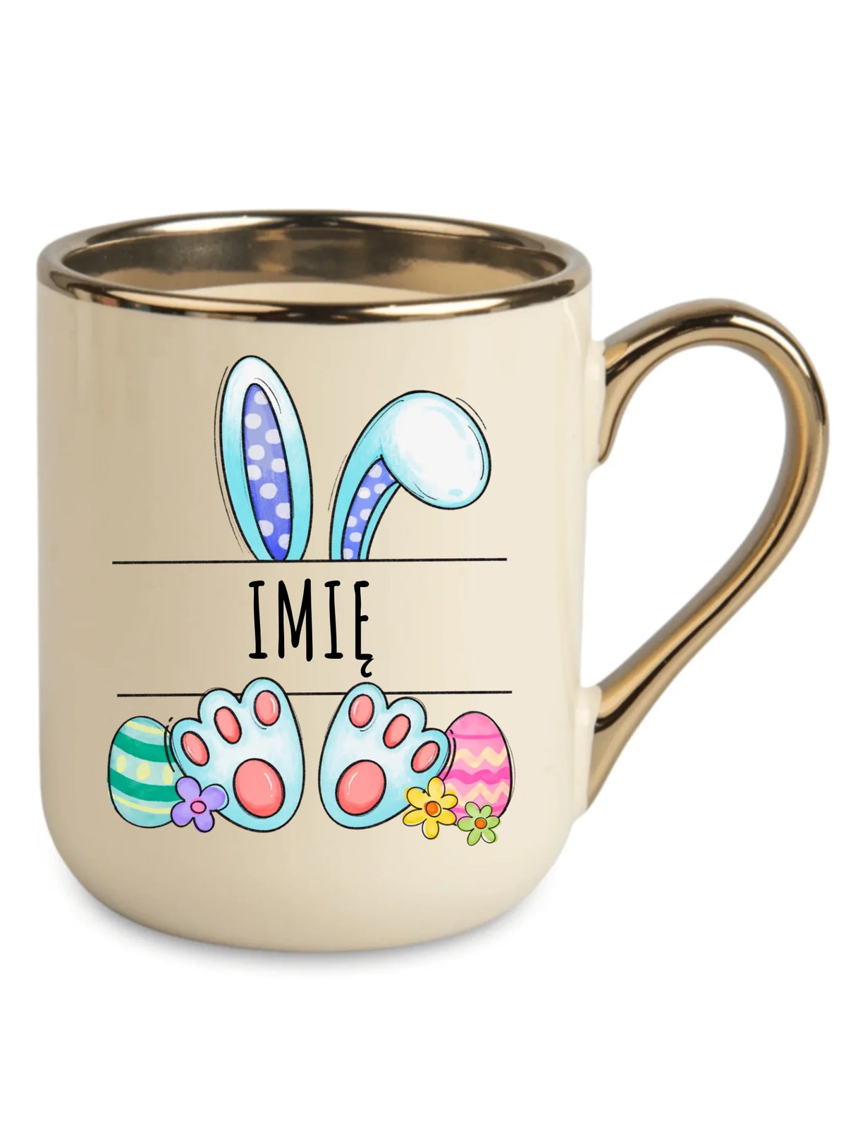 Kubek elegant dla dziecka na Wielkanoc - Zajączek - personalizowany WN14