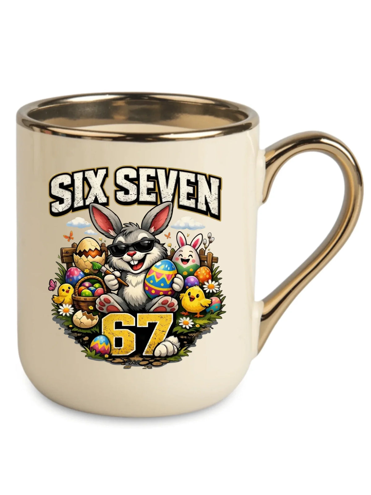 Kubek elegant wielkanocny - Zając Six Seven 67 WN10