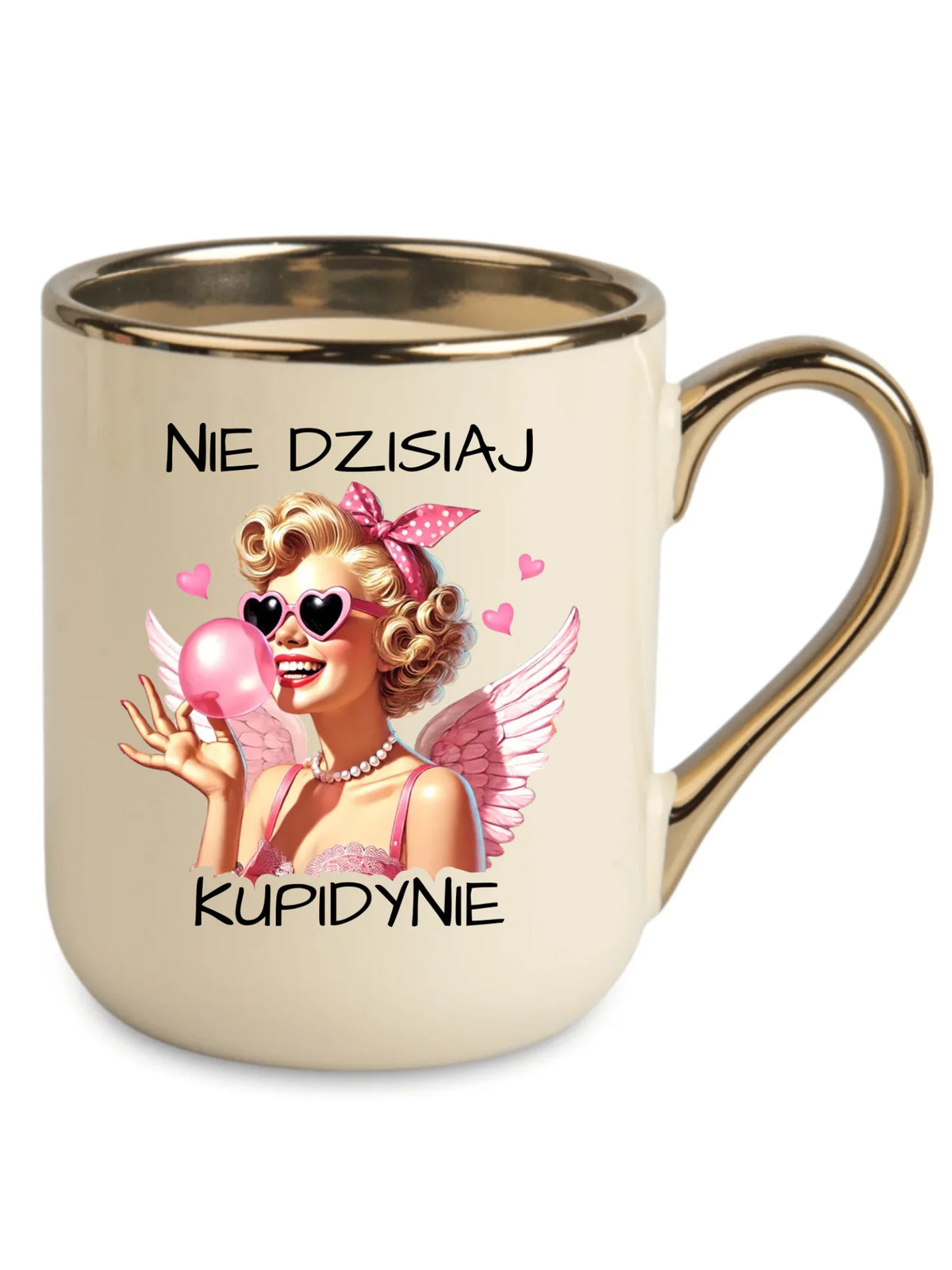 Kubek elegant na Walentynki dla singielki - Nie dzisiaj W18