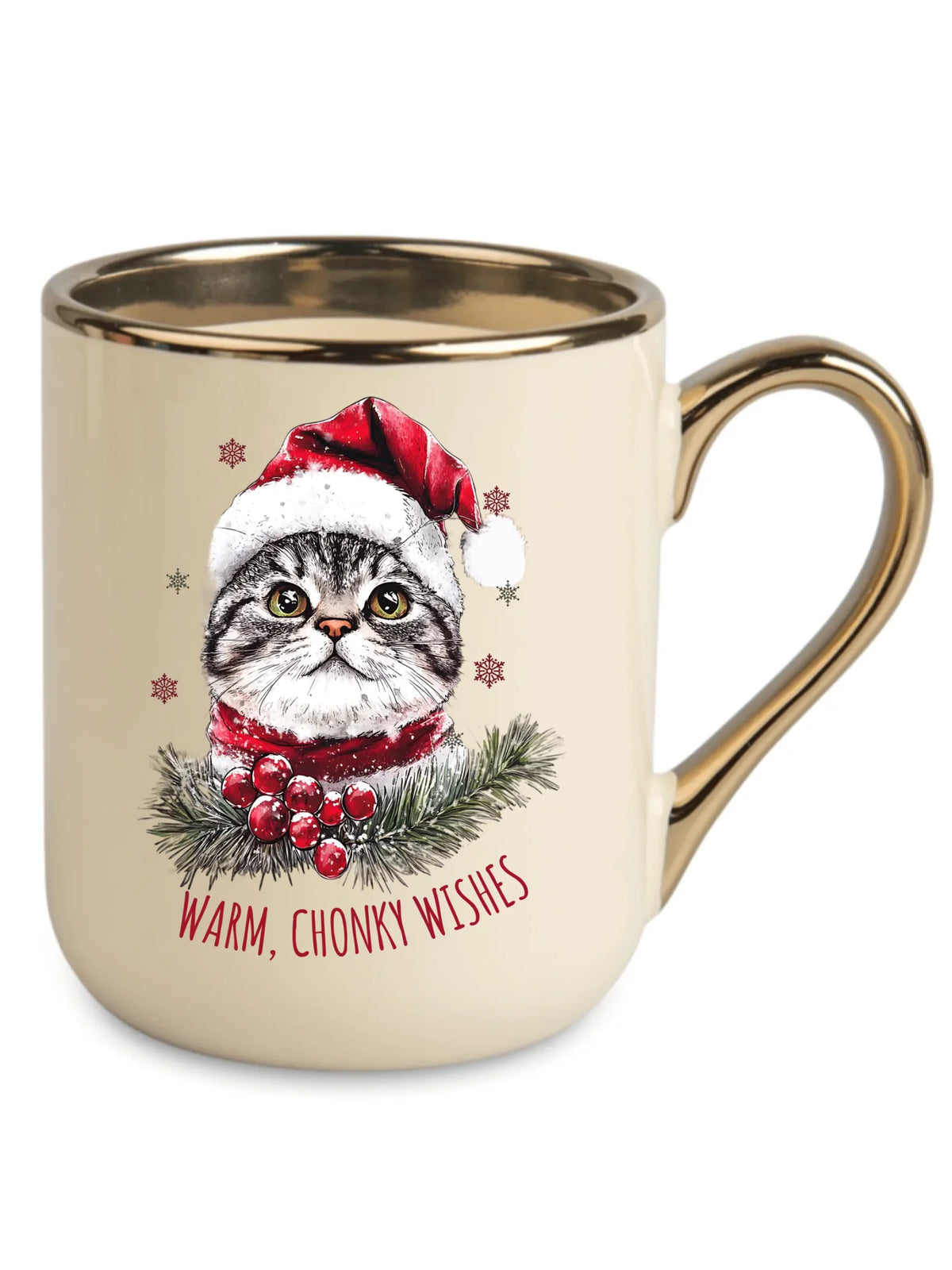 Kubek elegant świąteczny - Warm, Chonky Wishes BN36