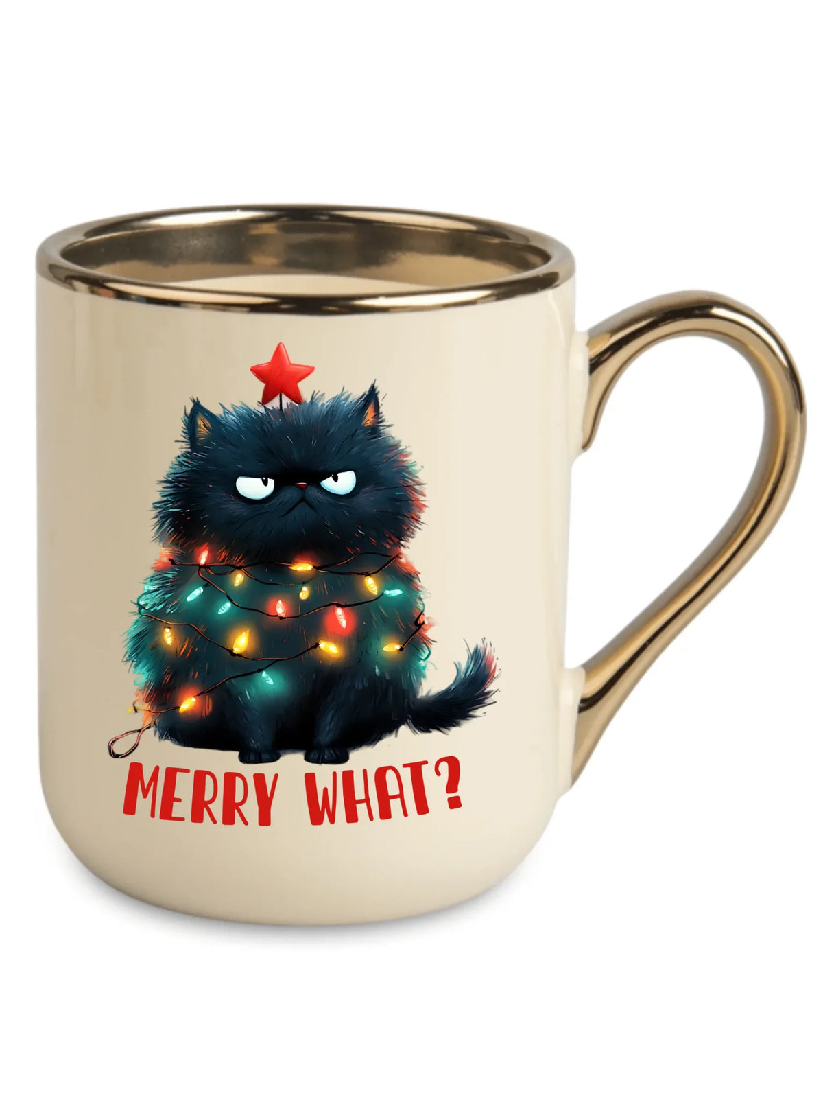 Kubek elegant świąteczny - Grumpy Cat Merry what? BN37