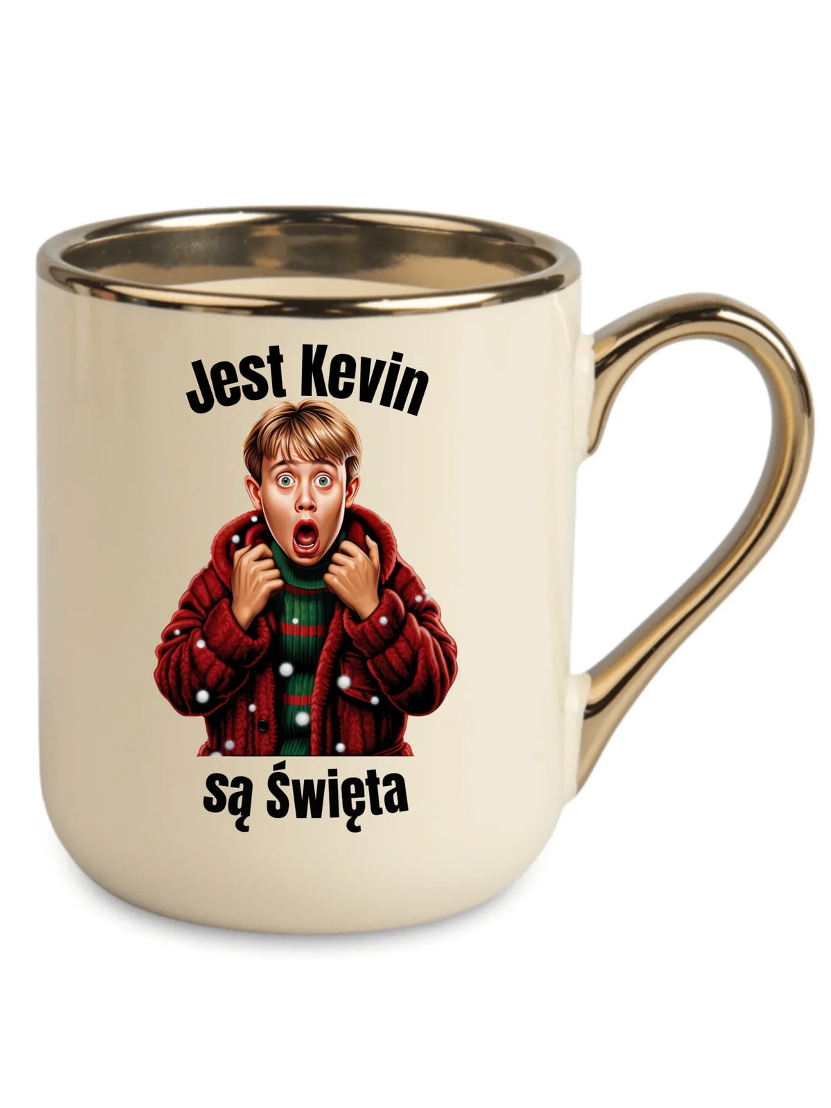 Kubek elegant świąteczny - Jest Kevin są święta BN27