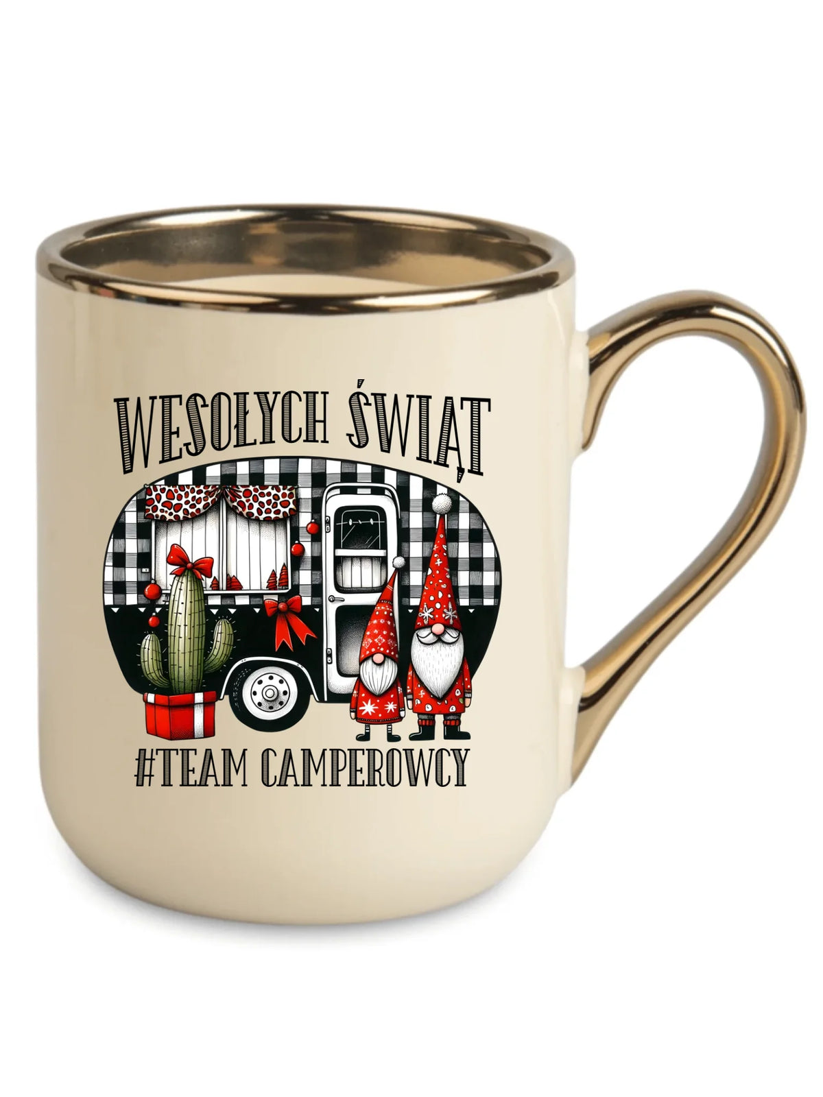 Kubek elegant świąteczny - Wesołych Świąt Team Camperowcy BN44