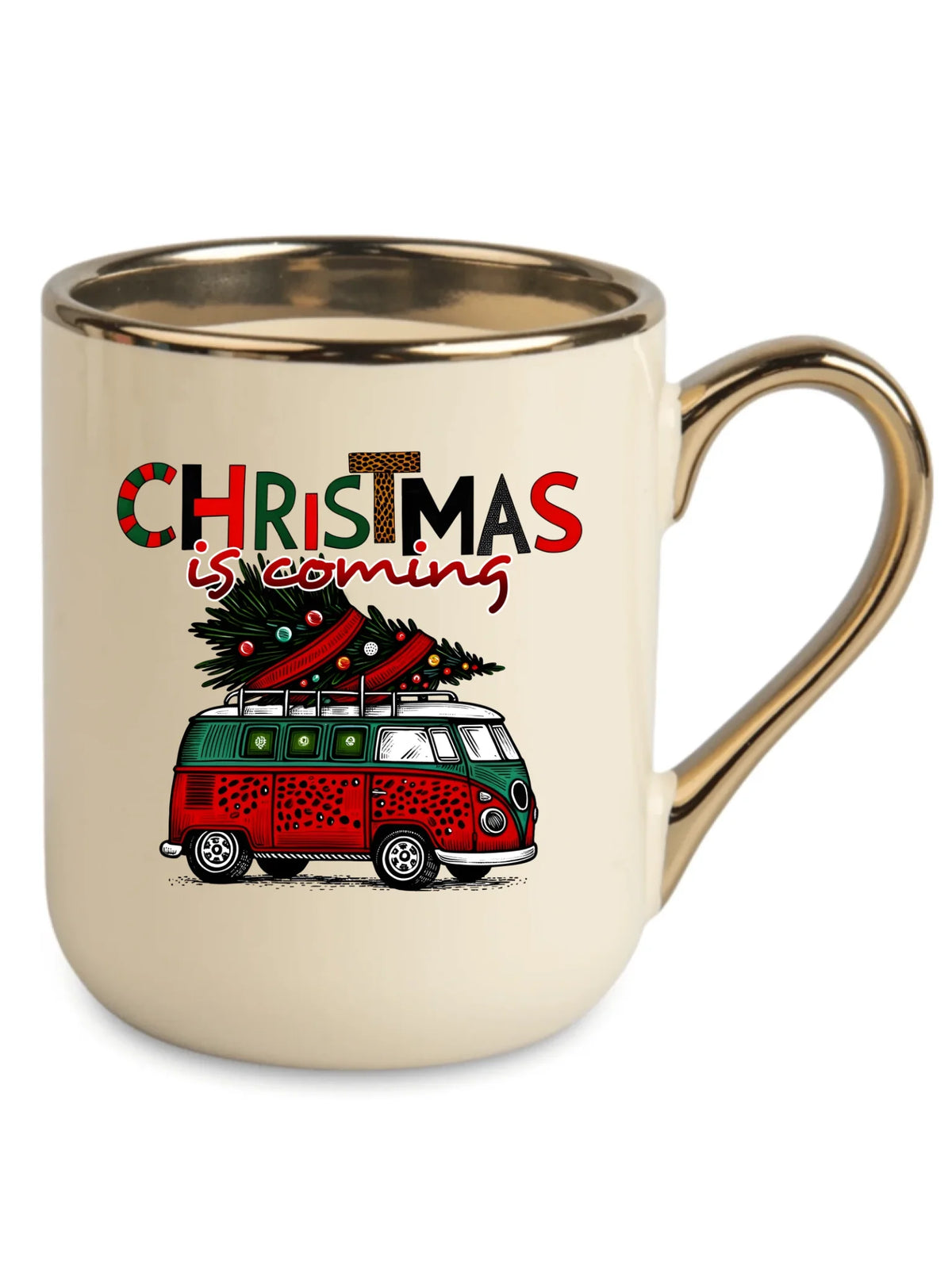 Kubek elegant świąteczny - Kamper Christmas is coming BN42