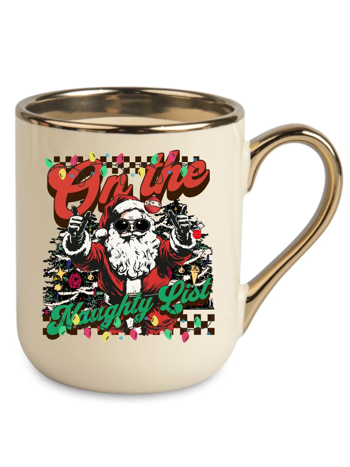 Kubek elegant świąteczny - On the Naughty List BN50