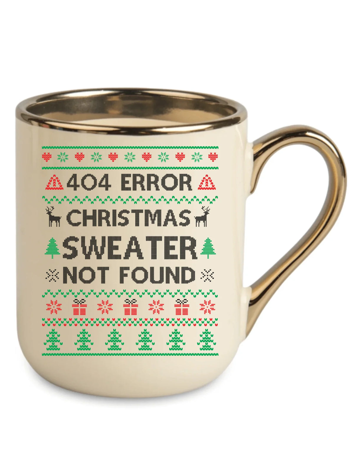 Kubek elegant świąteczny - Error 404 Christmas sweater not found BN107
