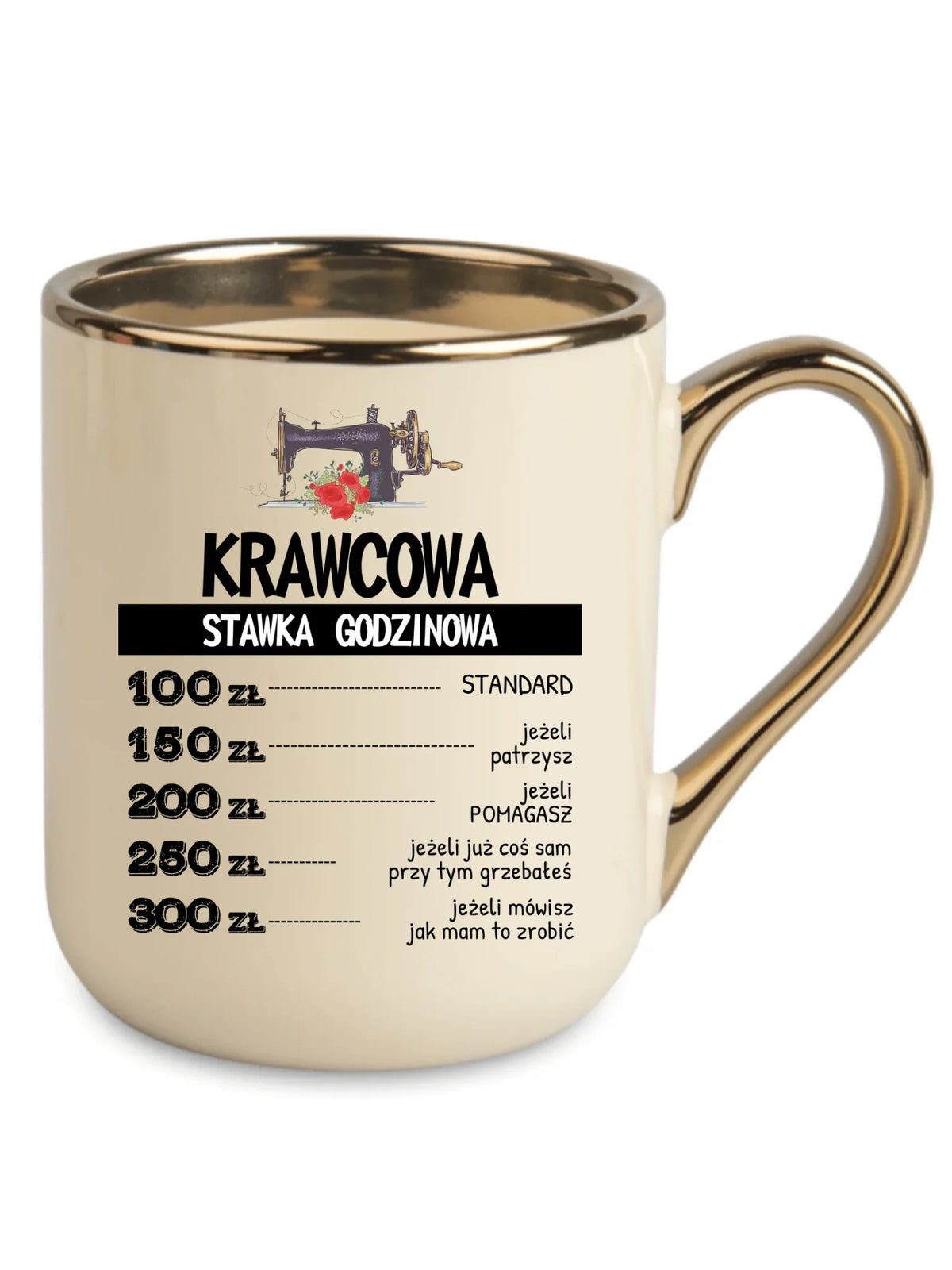 Kubek elegant szyciowy dla krawcowej - Stawka godzinowa HS26