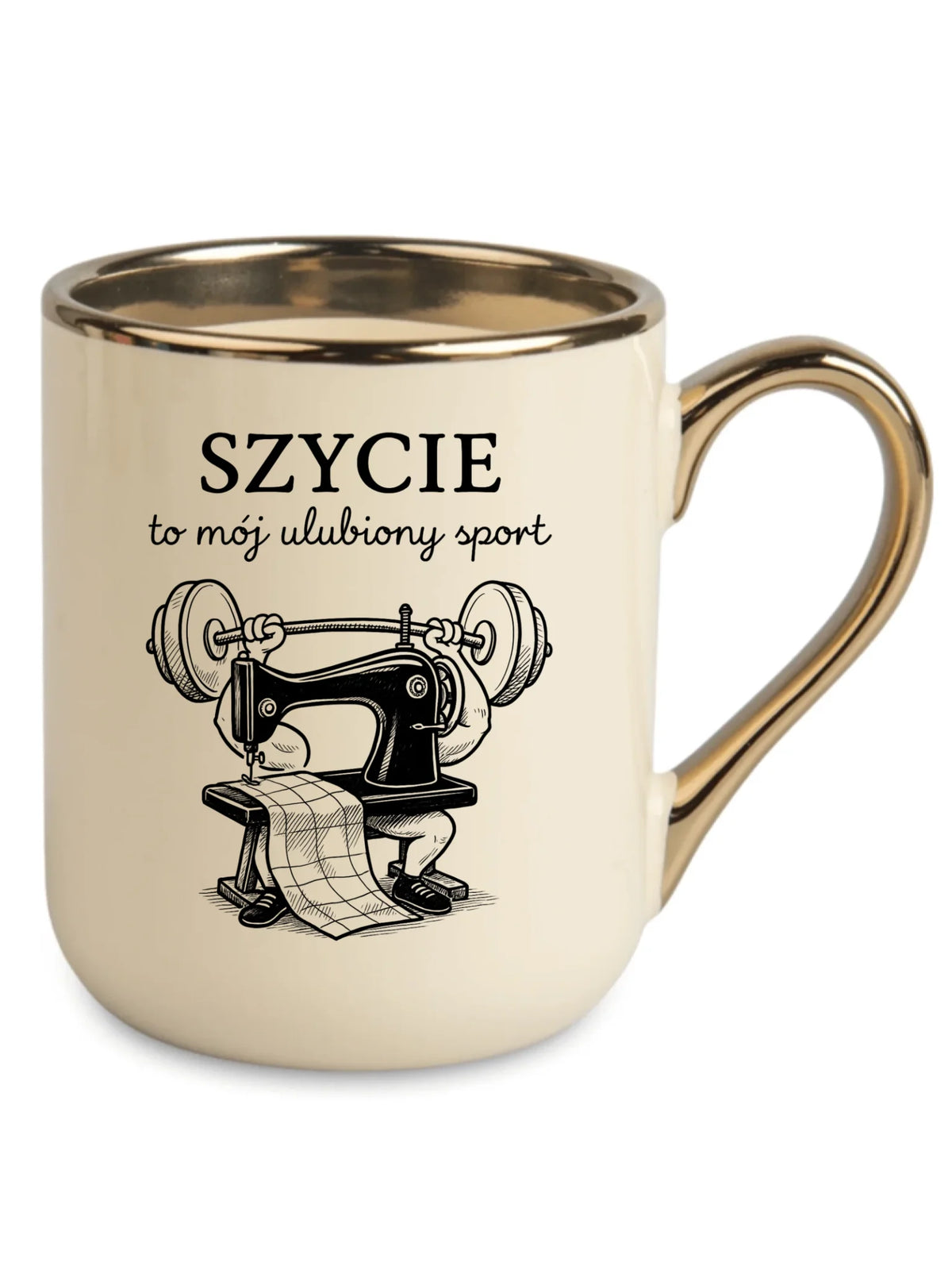 Kubek elegant szyciowy dla krawcowej - Szycie to mój ulubiony sport HS23