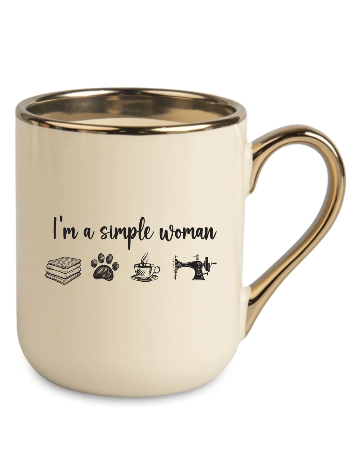 Kubek elegant szyciowy dla krawcowej - I'm a simple woman HS20