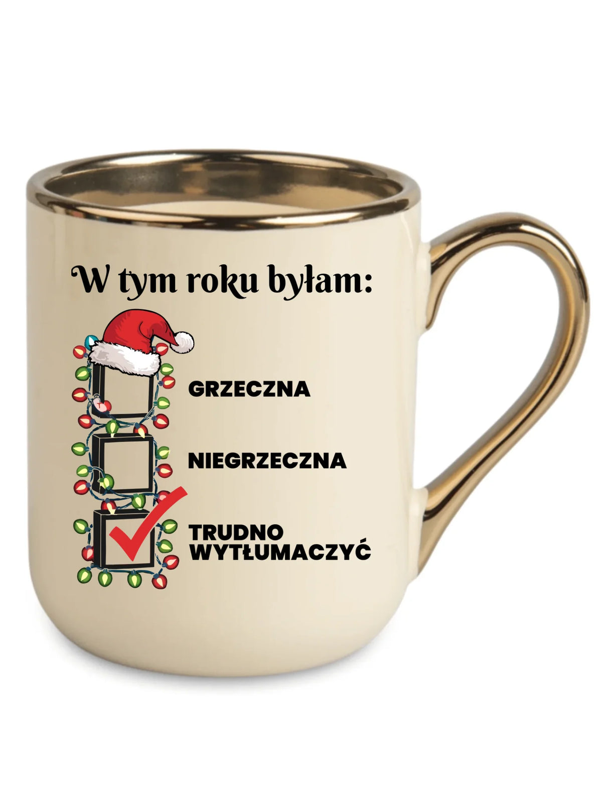 Kubek elegant świąteczny dla niej - Trudno wytłumaczyć BN137