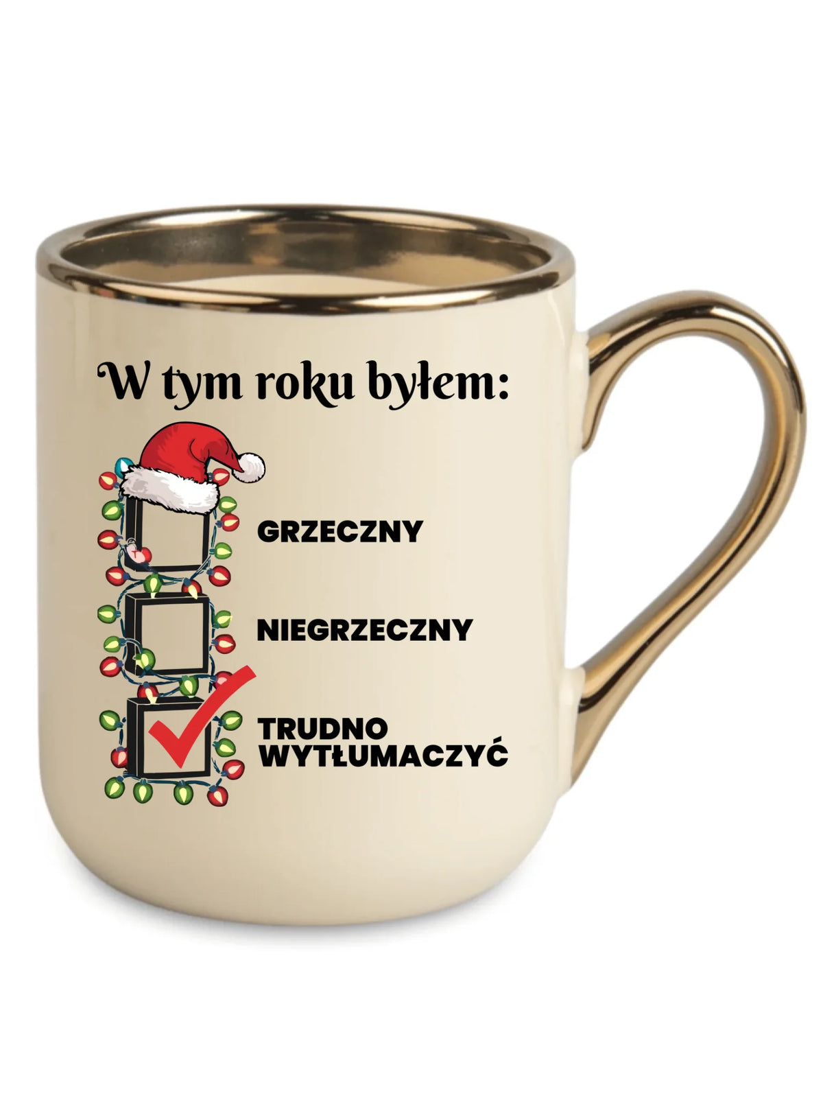 Kubek elegant świąteczny dla niego - Trudno wytłumaczyć BN134