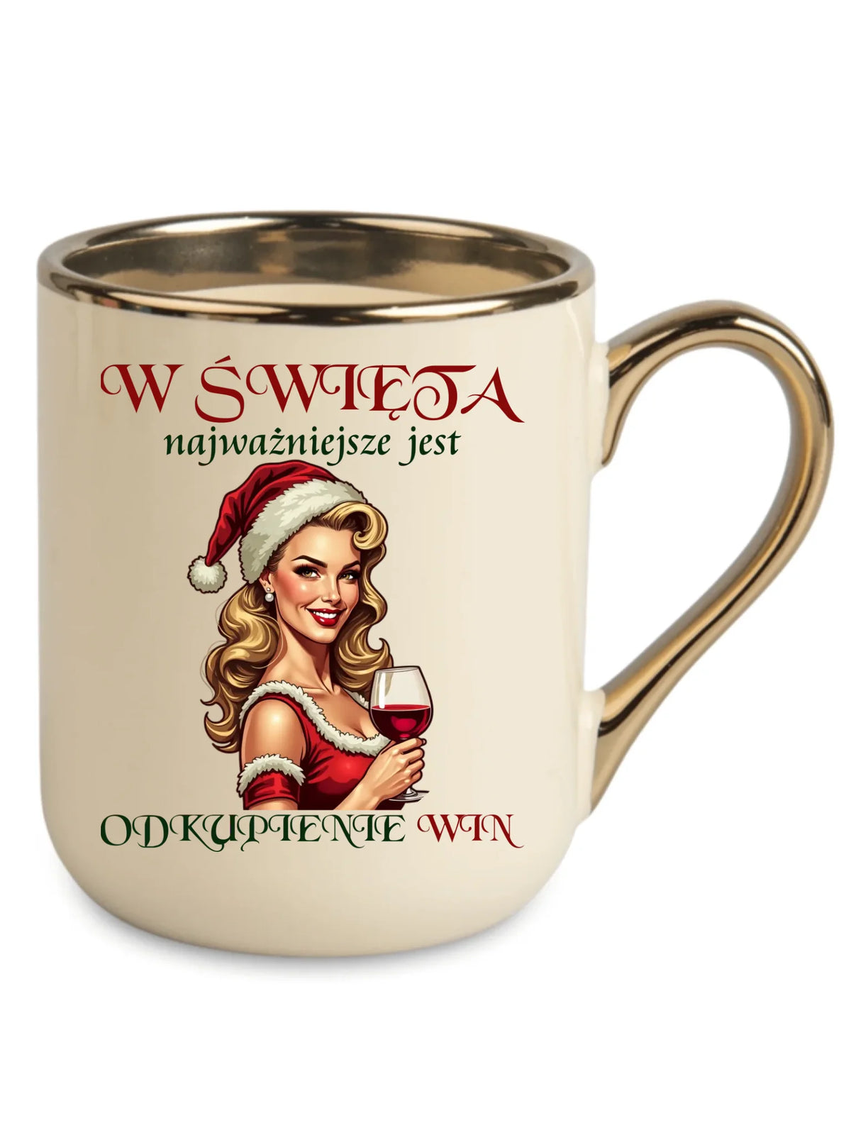 Kubek elegant świąteczny - Odkupienie win BN04