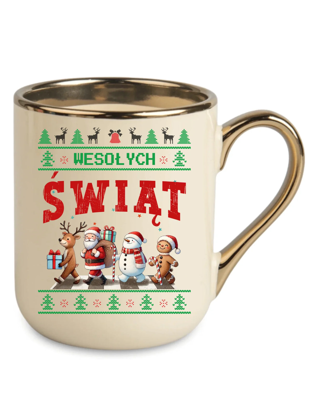 Kubek elegant świąteczny - Wesołych Świąt BN06