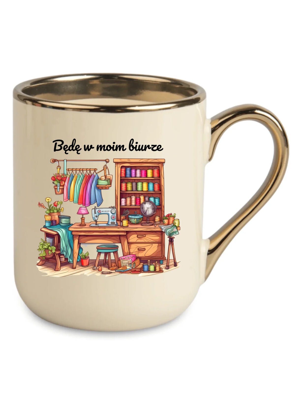 Kubek elegant szyciowy dla krawcowej - Będę w moim biurze HS07