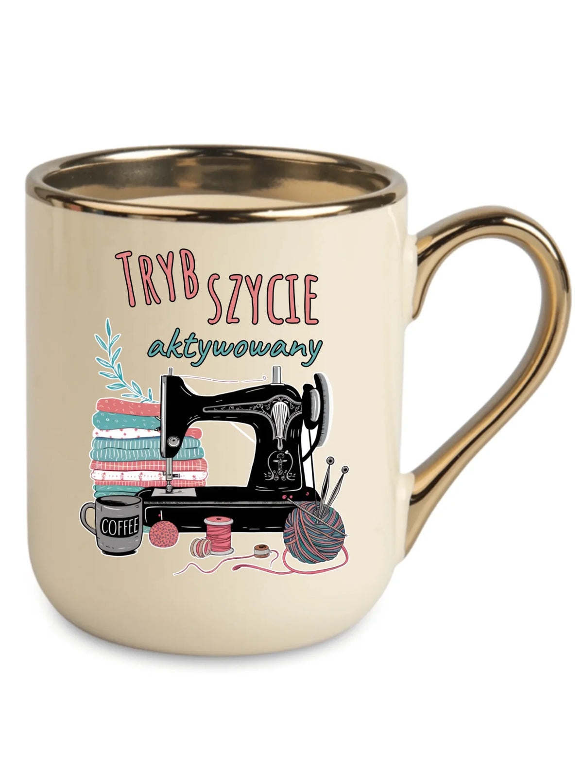 Kubek elegant szyciowy dla krawcowej - Tryb szycie aktywowany HS06