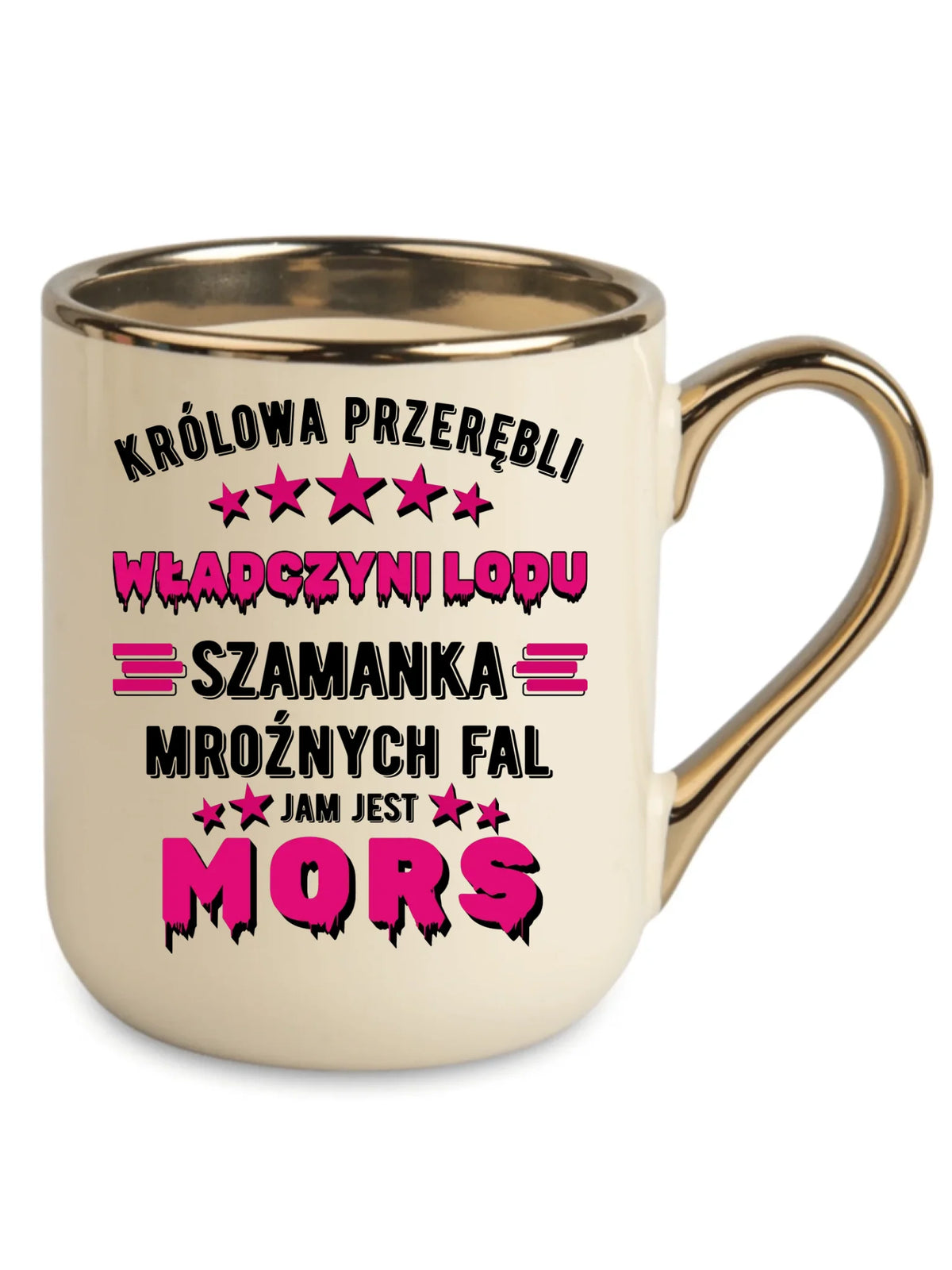 Kubek elegant - prezent dla morsa - Królowa przerębli Jam jest mors HM17
