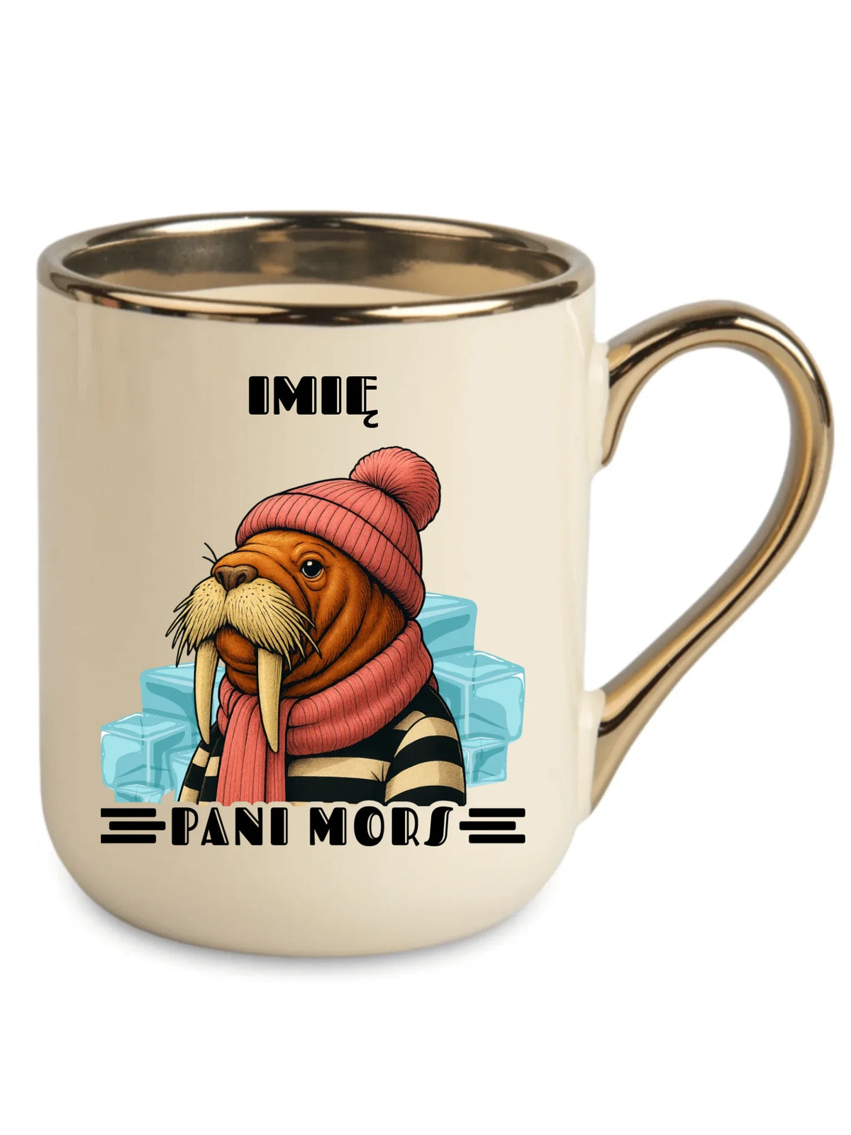 Kubek elegant - prezent dla morsa - Pani Mors - personalizowany HM16