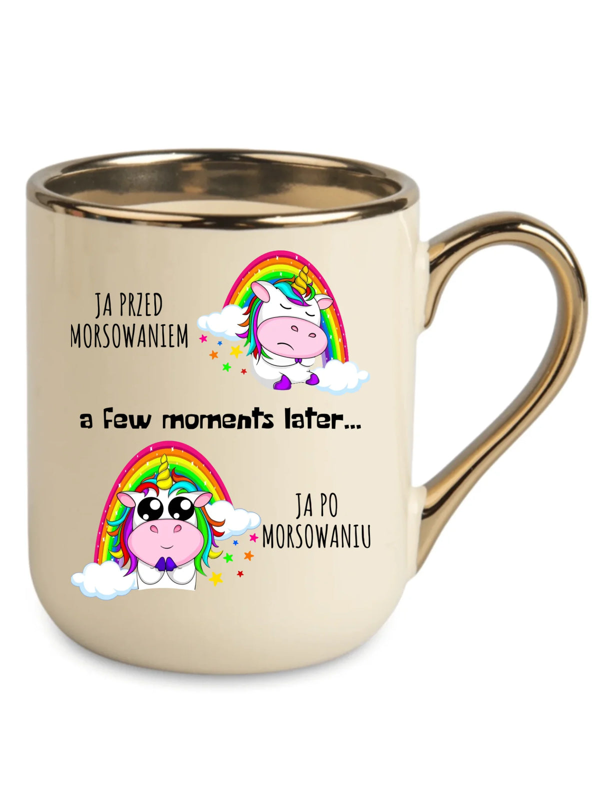 Kubek elegant - prezent dla morsa - Jednorożec - Ja po morsowaniu HM11