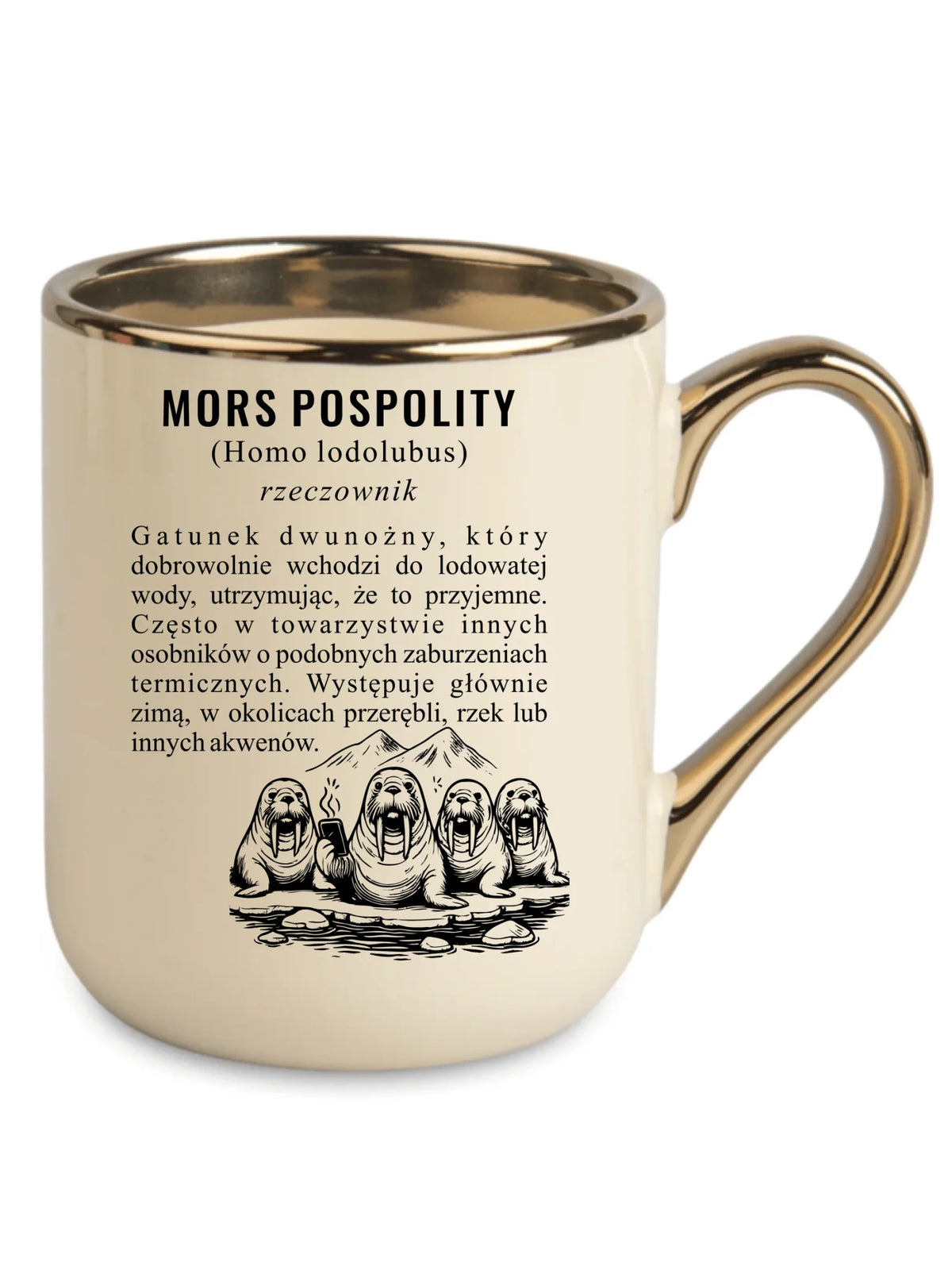 Kubek elegant - prezent dla morsa - Mors pospolity [Homo lodolubus] HM12