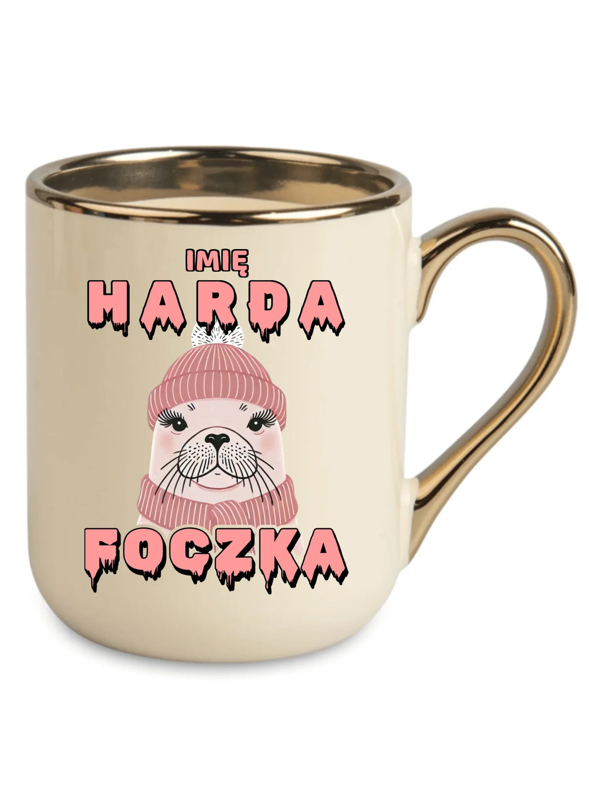 Kubek elegant - prezent dla morsa - Harda foczka - personalizowany HM05