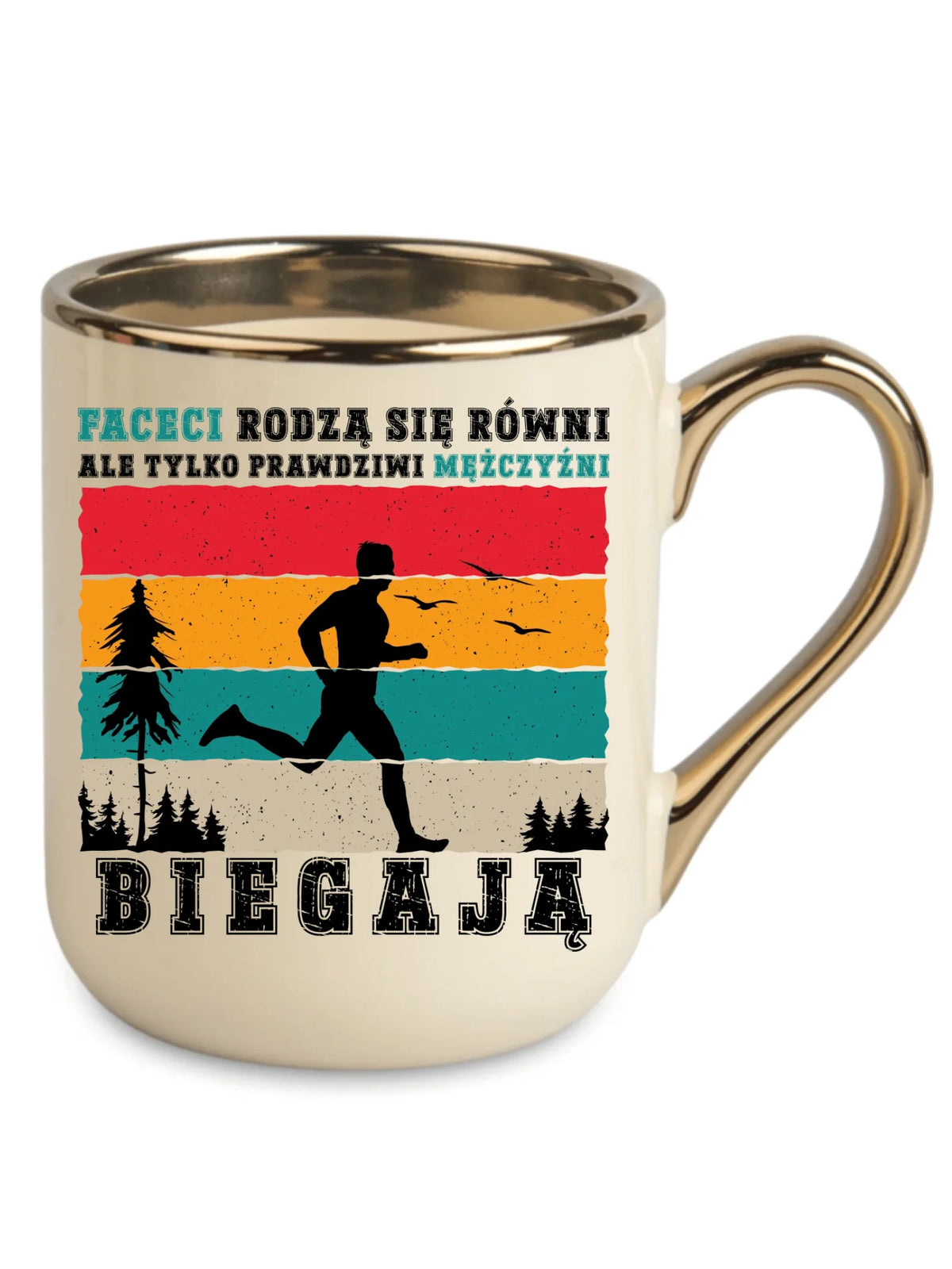 Kubek elegant dla biegacza - Prawdziwi mężczyźni biegają HB02