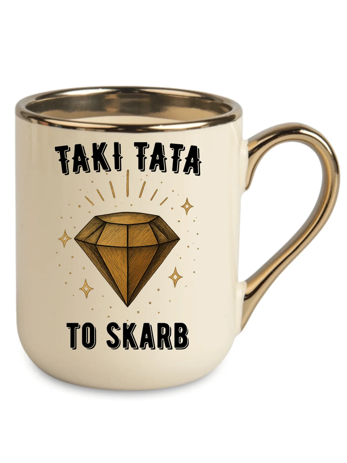 Kubek elegant dla taty - Taki tata to skarb - personalizowany DT17