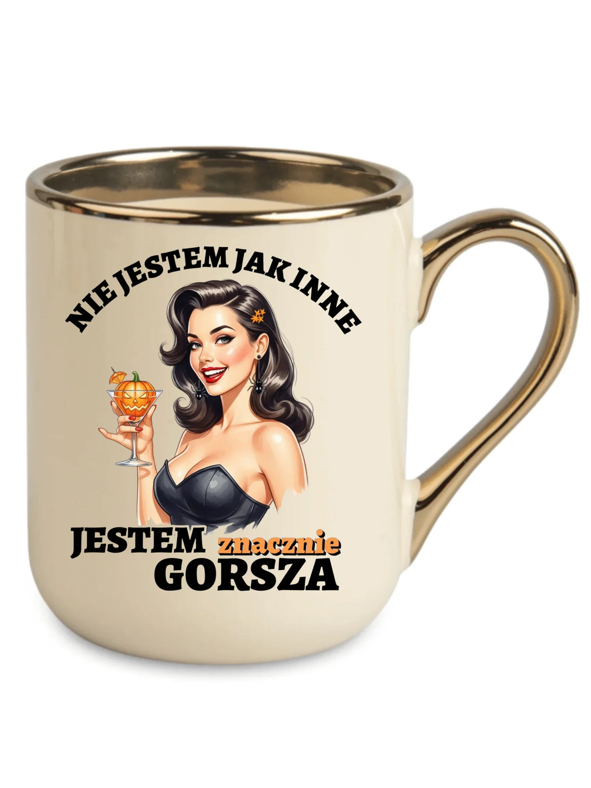 Kubek elegant halloweenowy - Nie jestem jak inne HL24