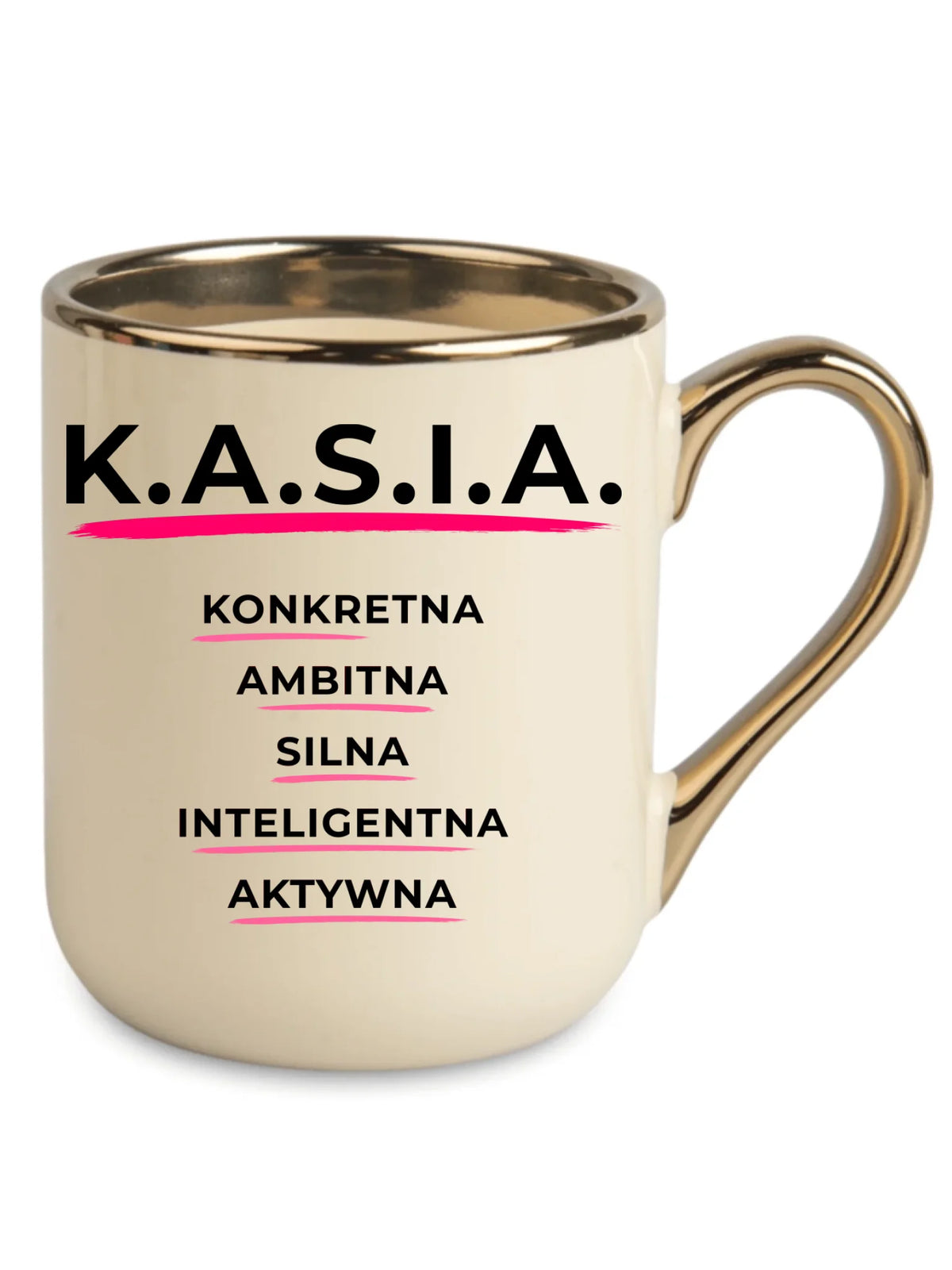 Kubek elegant - prezent dla Kasi - Katarzyna - K.A.S.I.A. DZ17