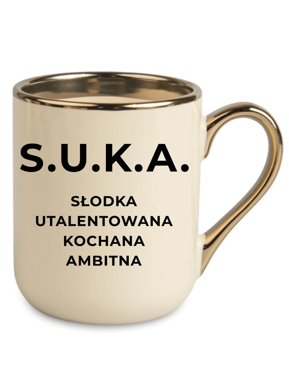 Kubek elegant - S.U.K.A. - śmieszny prezent dla niej - bez cenzury DZ16