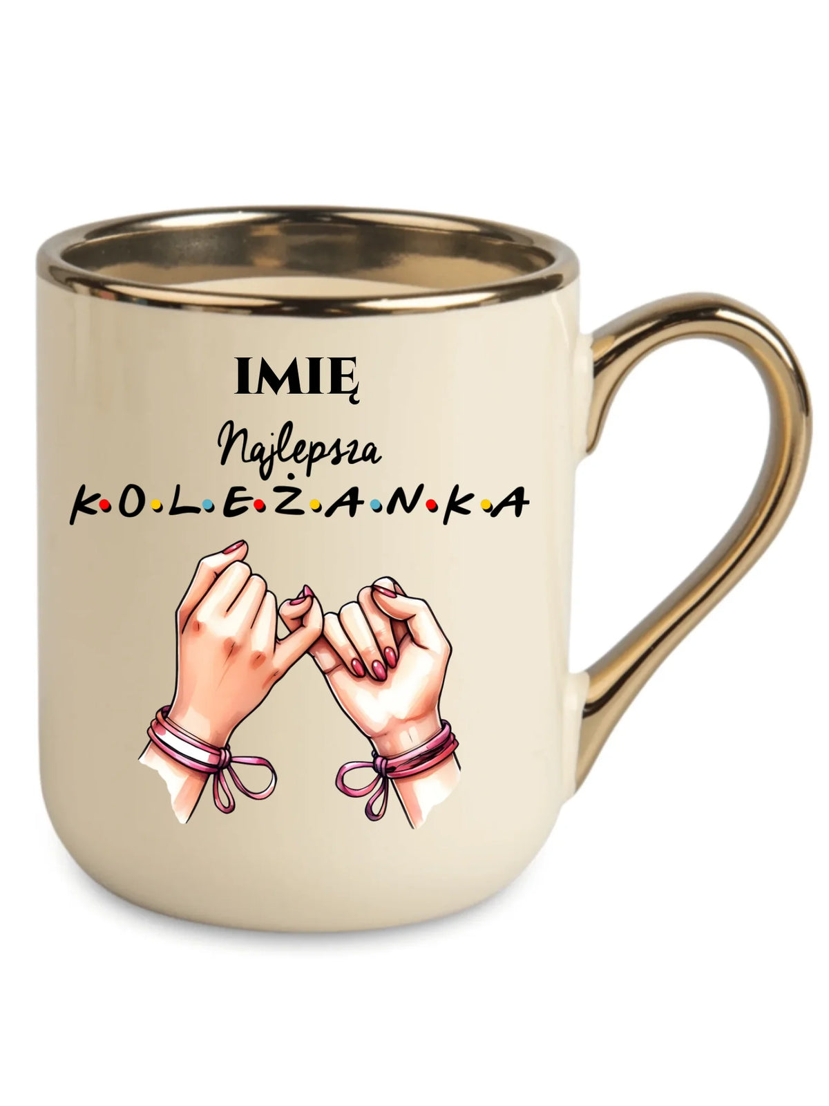 Kubek elegant - Najlepsza koleżanka - personalizowany DZ02