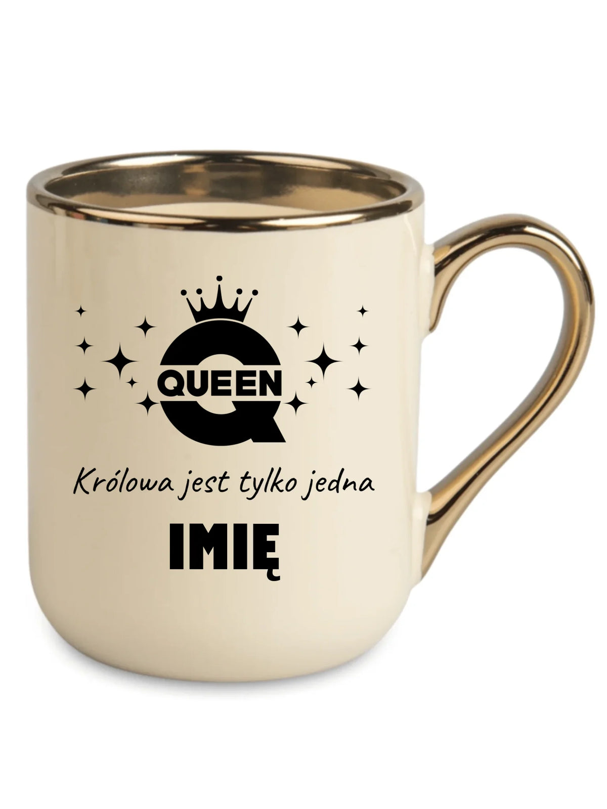 Kubek elegant dla niej - Queen Królowa jest tylko jedna - personalizowany W40