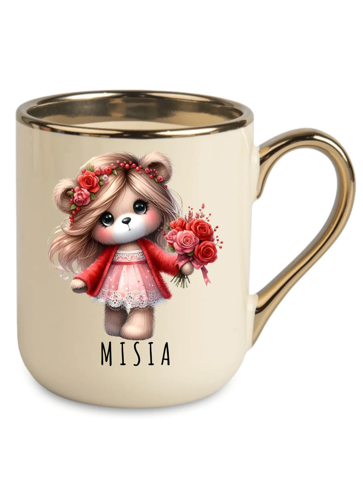 Kubek elegant dla dziewczyny - Misia W35