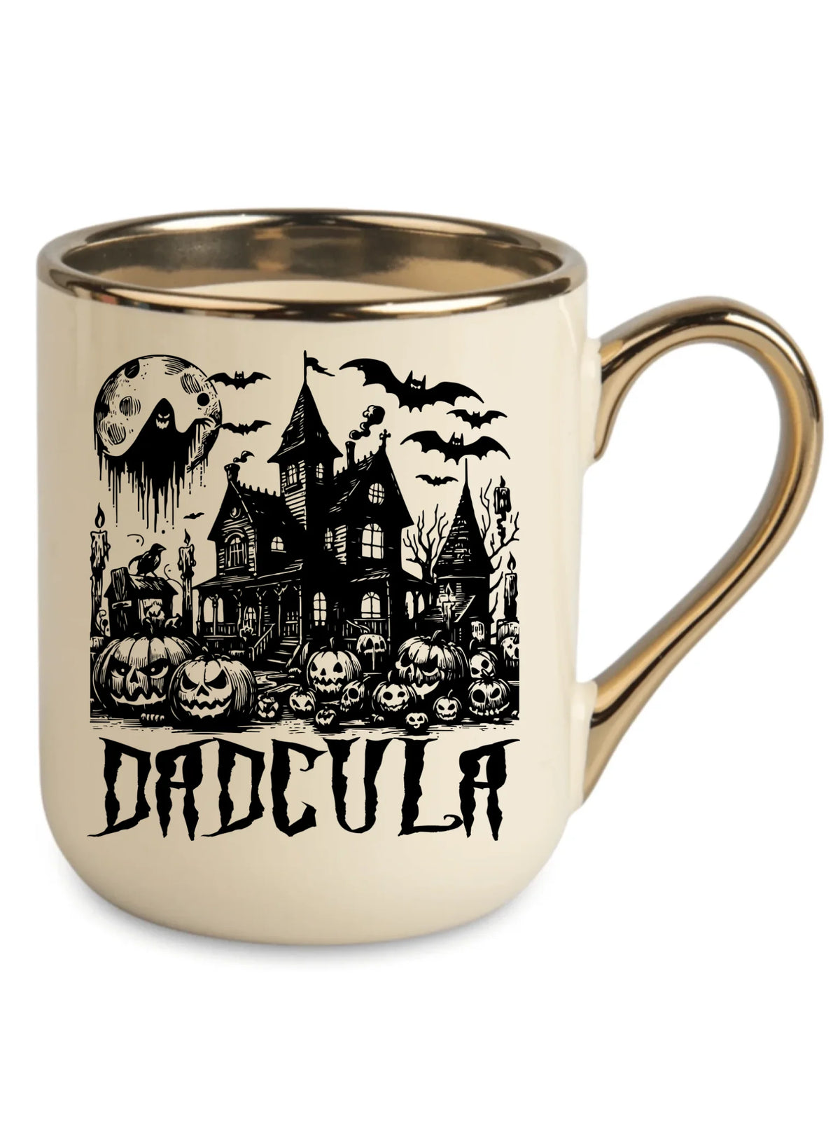 Kubek elegant halloweenowy dla taty -  Upiorny dom - Dadcula HL19