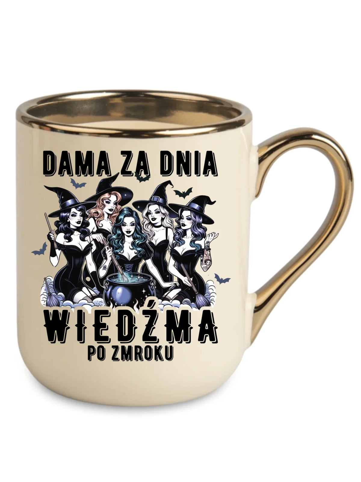 Kubek elegant - Dama za dnia wiedźma po zmroku HL16