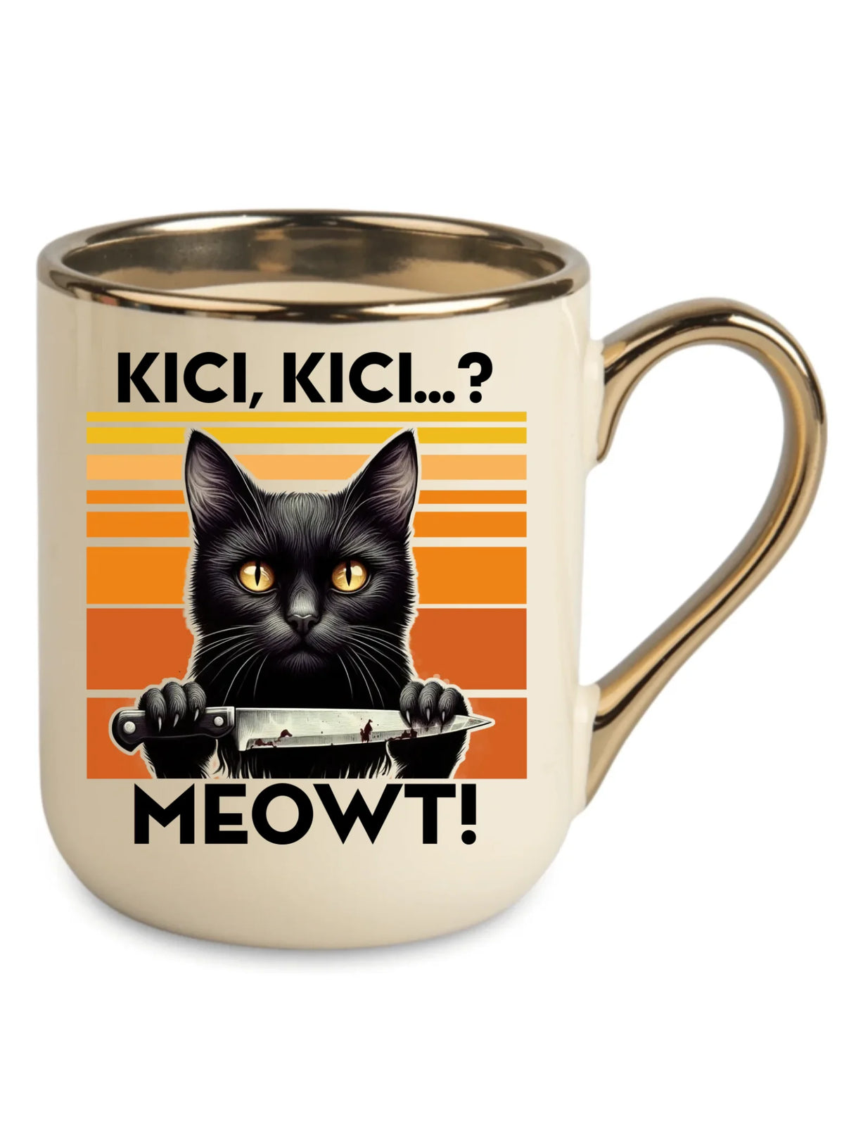 Kubek elegant - Kot z nożem - Kici, kici... MEOWT! HL17