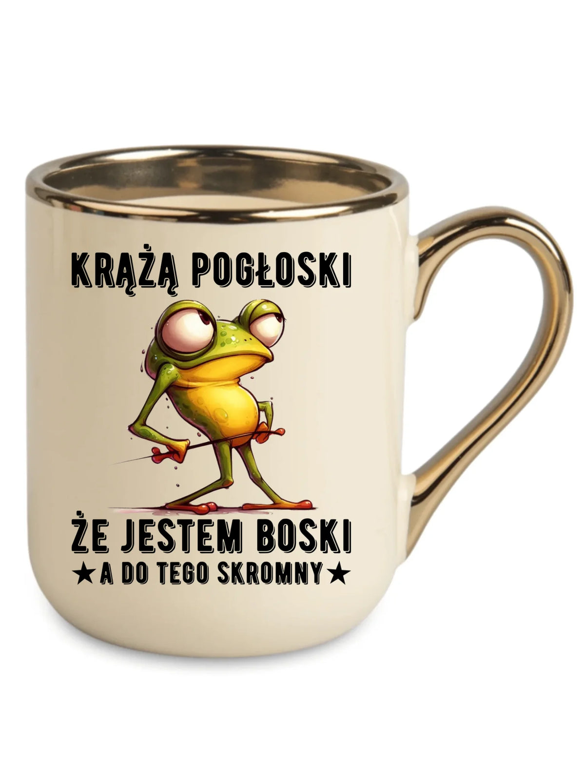 Kubek elegant - prezent dla chłopaka - Jestem boski DCH15