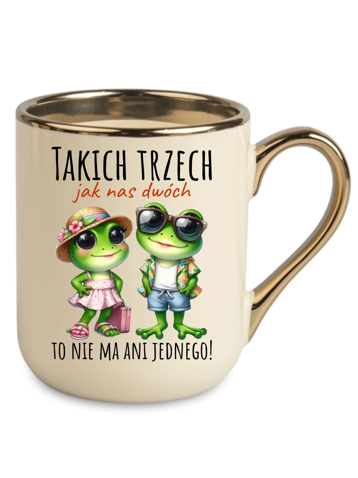 Kubek elegant dla par - Żabki Takich trzech jak nas dwóch DCH11