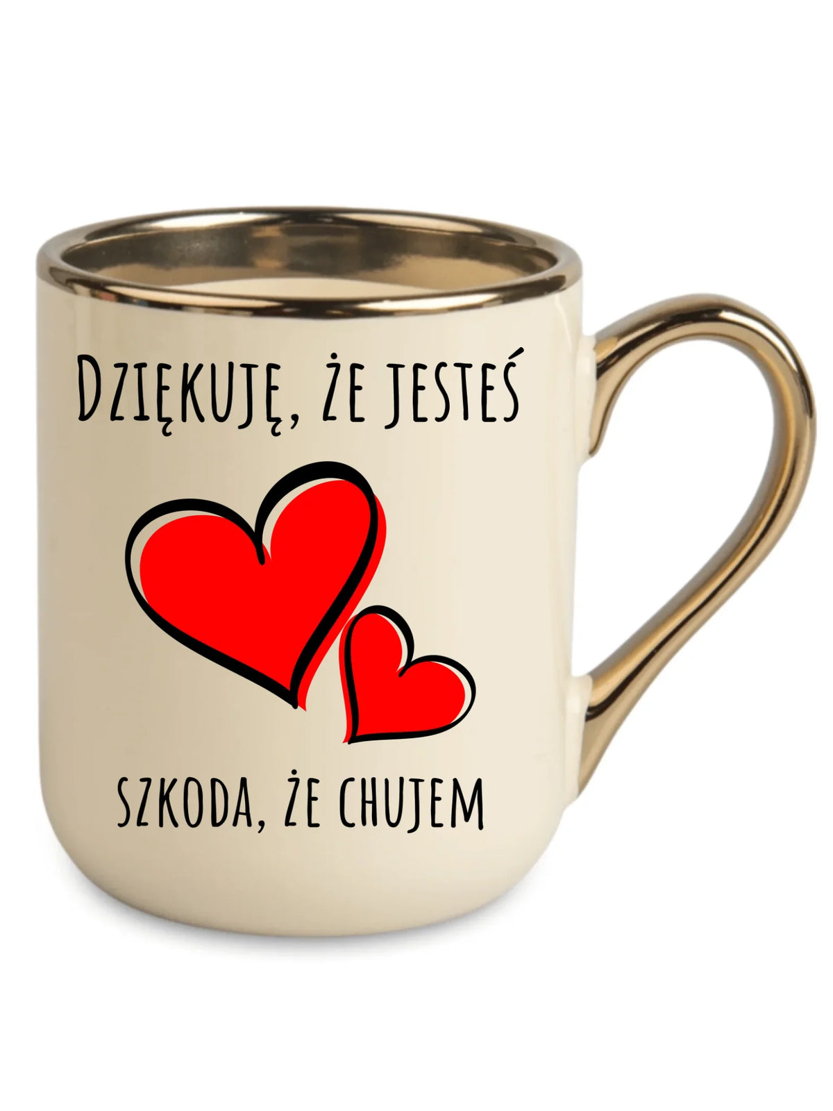 Kubek elegant - Dziękuję, że jesteś szkoda, że ch#jem - bez cenzury DCH10