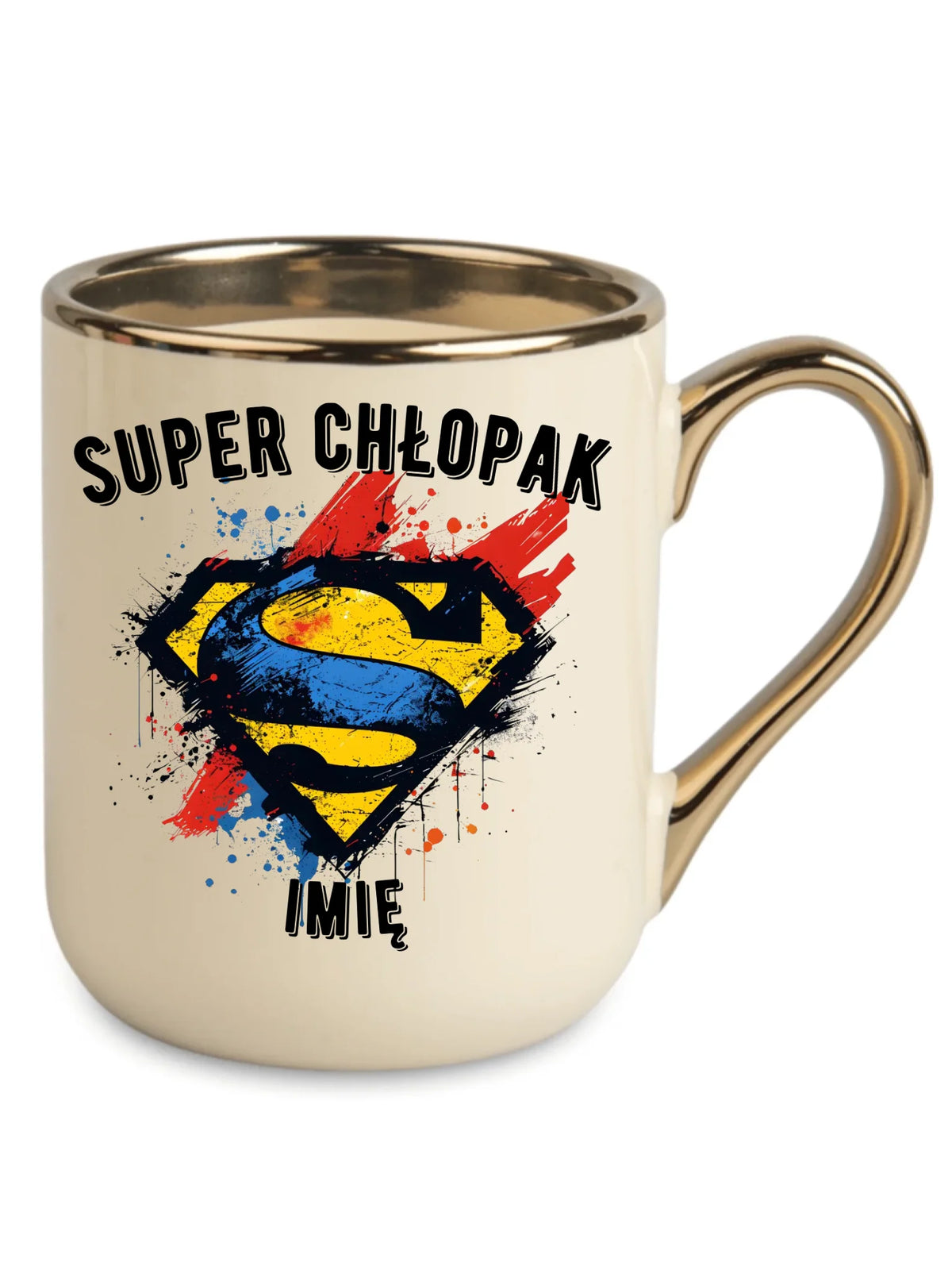 Kubek elegant - prezent na Dzień Chłopaka - Super Chłopak - personalizowany DCH18