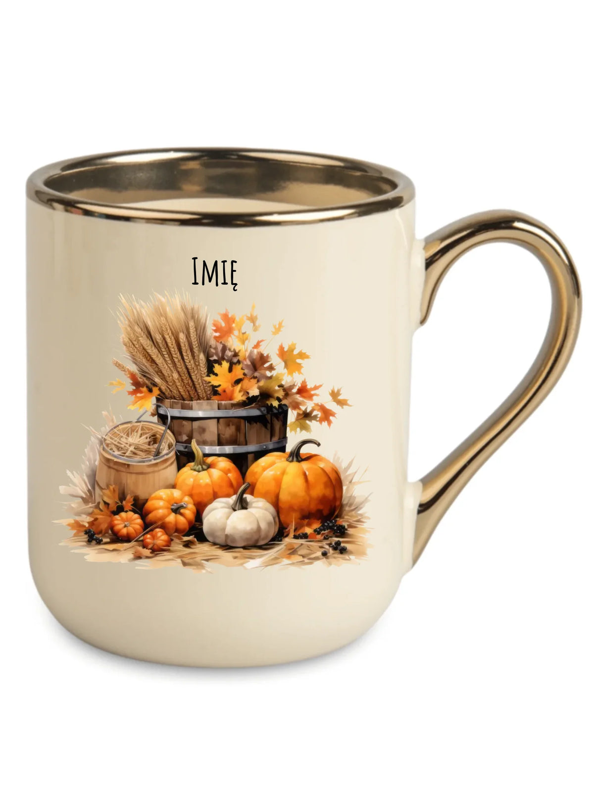 Kubek elegant na jesień - Harvest vibes - personalizowany JS09