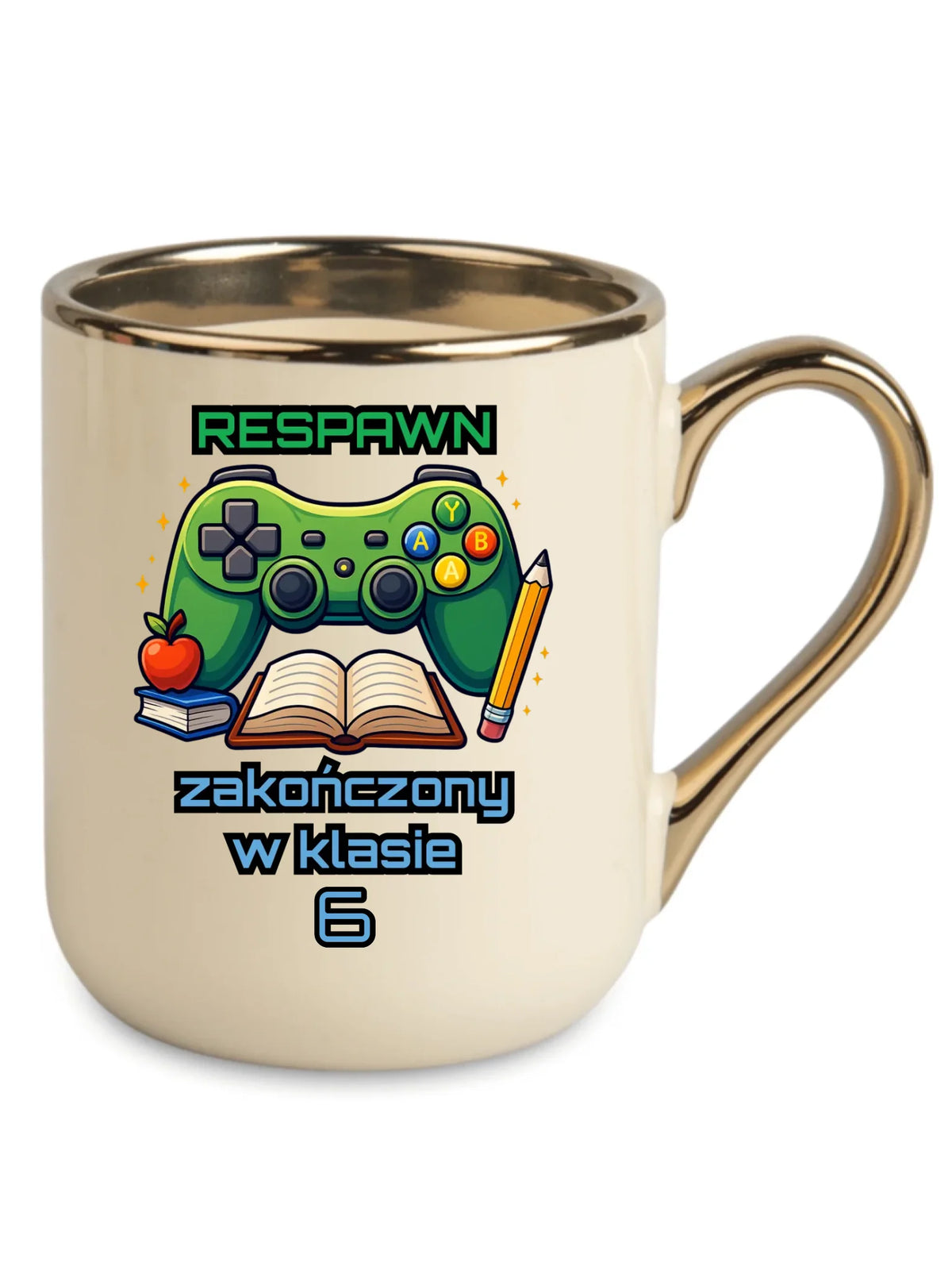 Kubek elegant szkolny - Respawn - gamer do szkoły - personalizowany SZ18