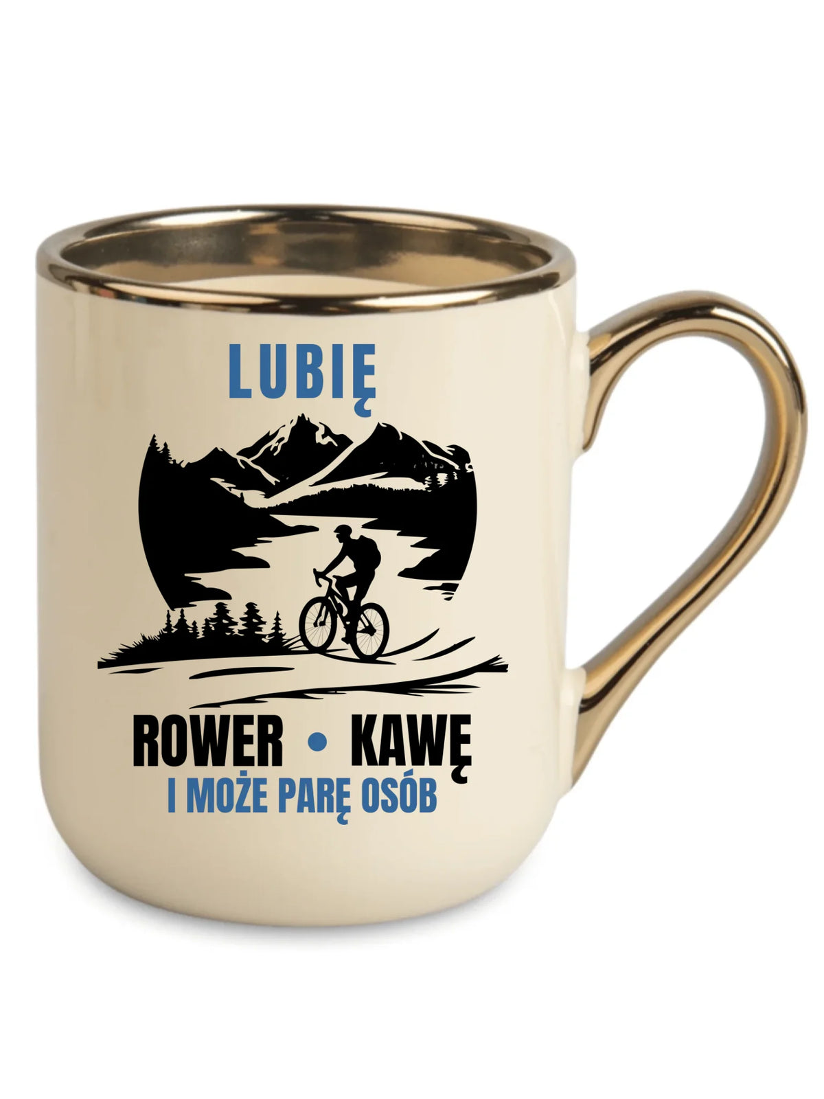 Kubek elegant dla rowerzysty - Lubię rower kawę i może parę osób HR05