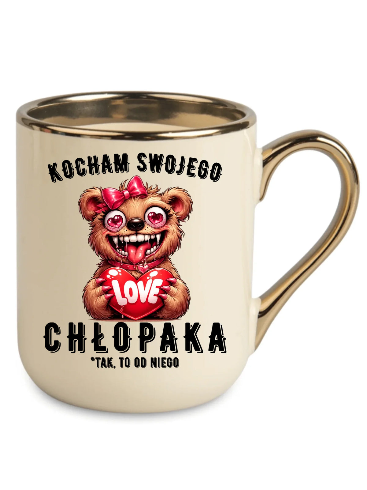Kubek elegant dla dziewczyny - Kocham swojego chłopaka W89