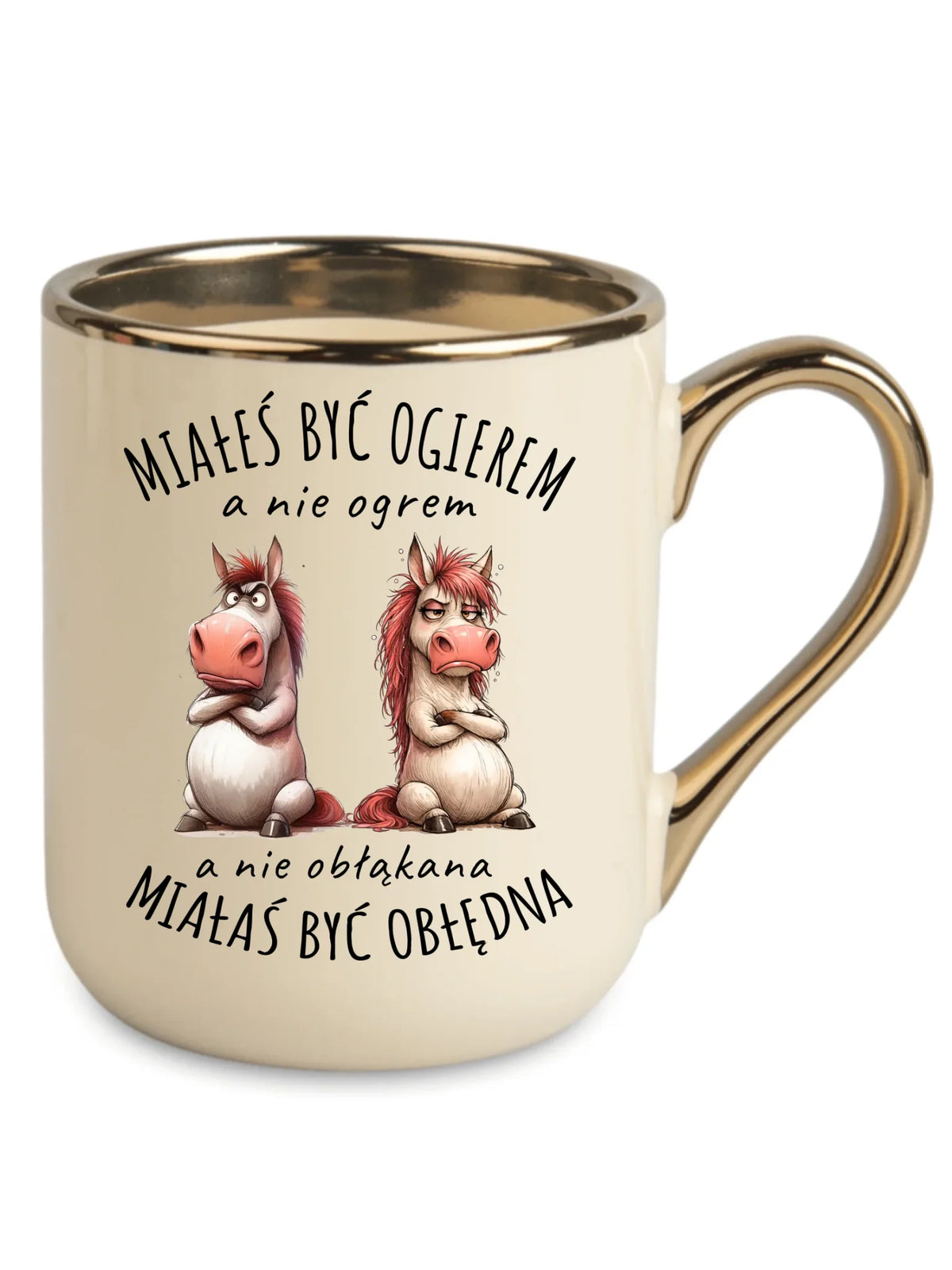 Kubek elegant dla par - Ogier & Obłędna - śmieszny W85