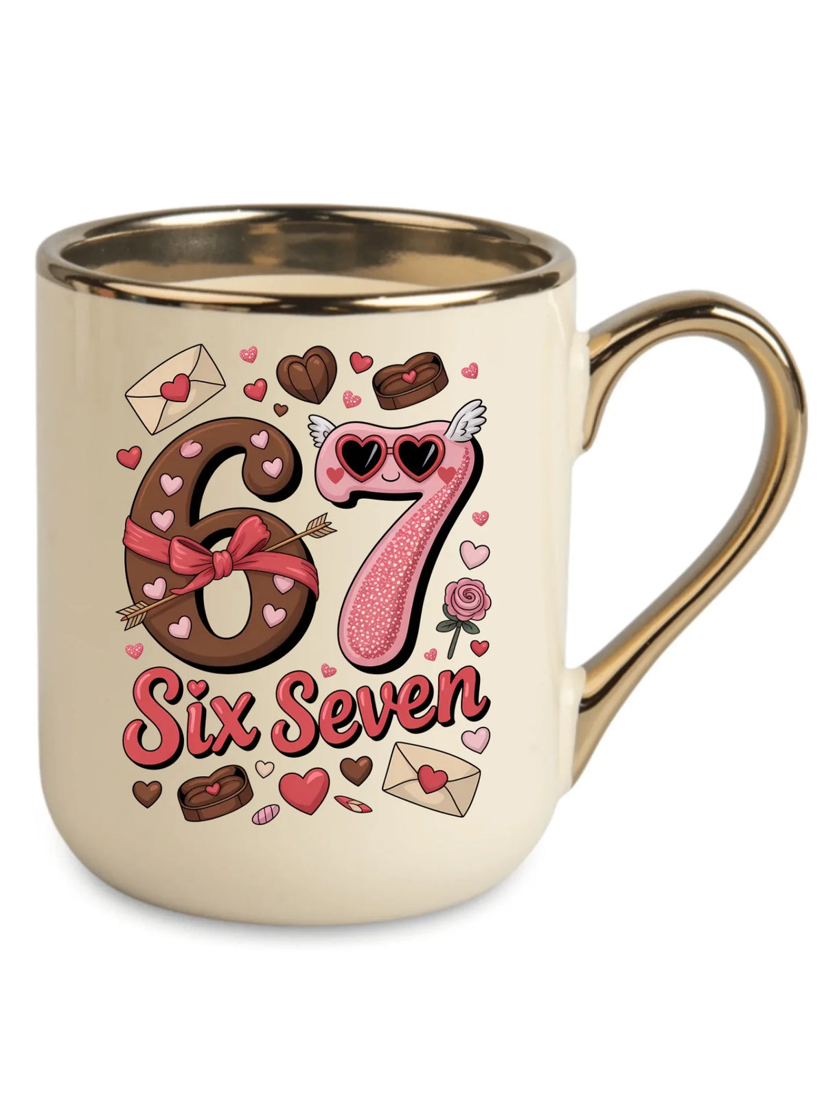 Kubek elegant - Miłość Six Seven 67 W72