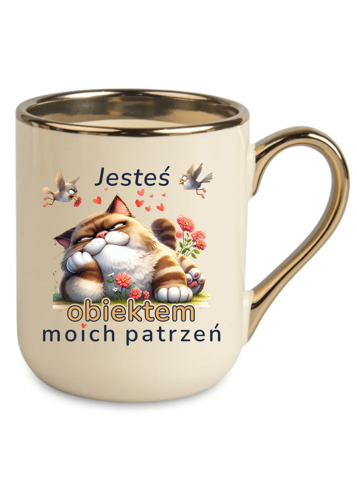 Kubek elegant dla par - Jesteś obiektem moich patrzeń W68