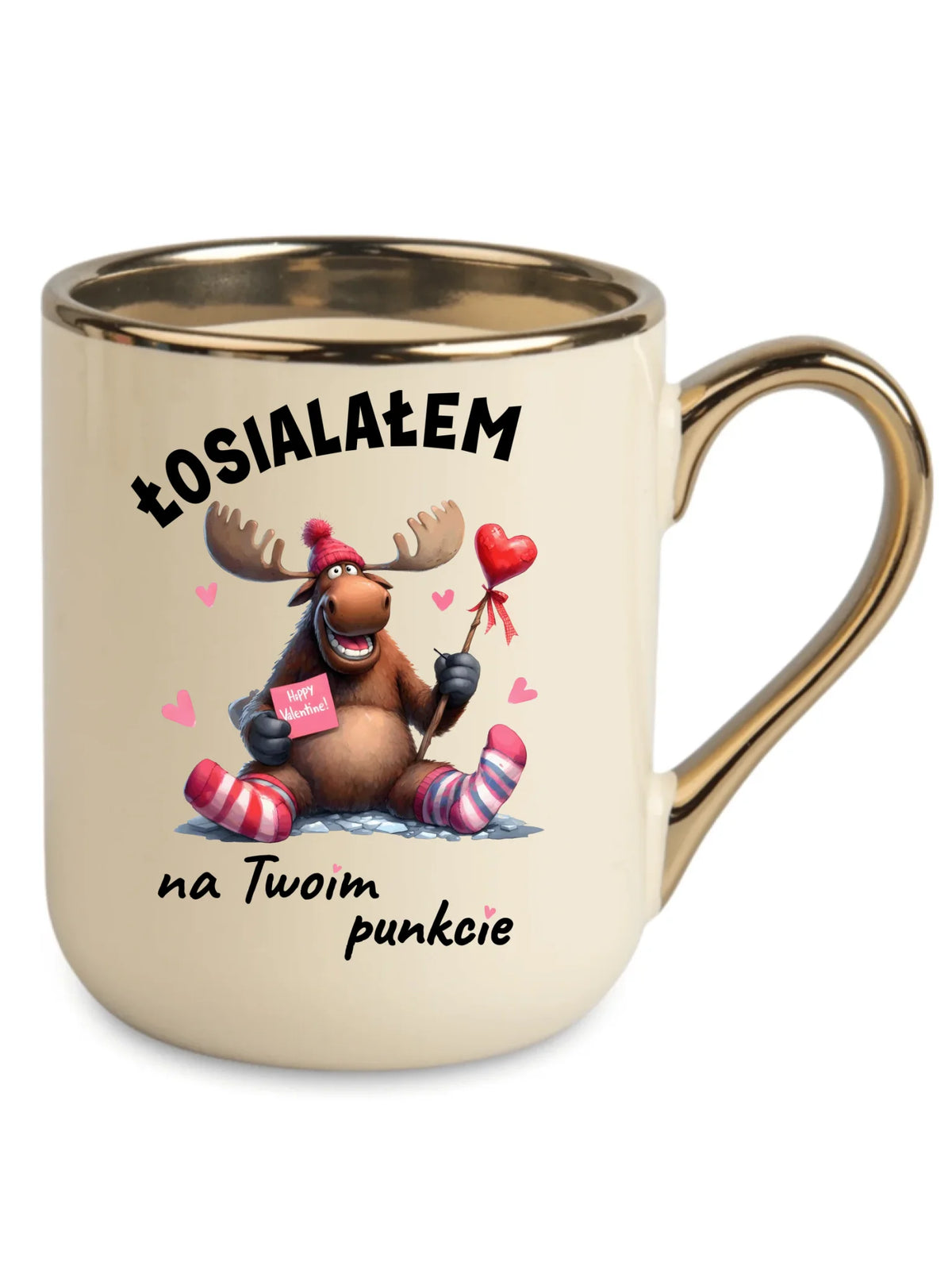 Kubek elegant dla par - Łosialałem na Twoim punkcie W66