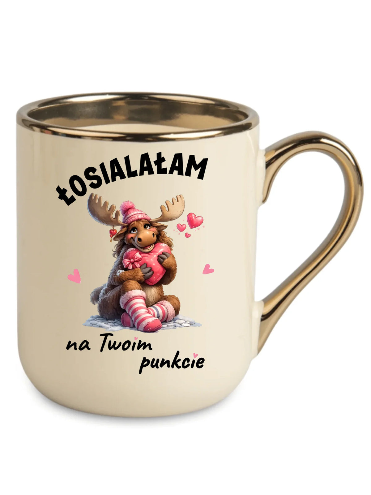 Kubek elegant dla par - Łosialałam na Twoim punkcie W67